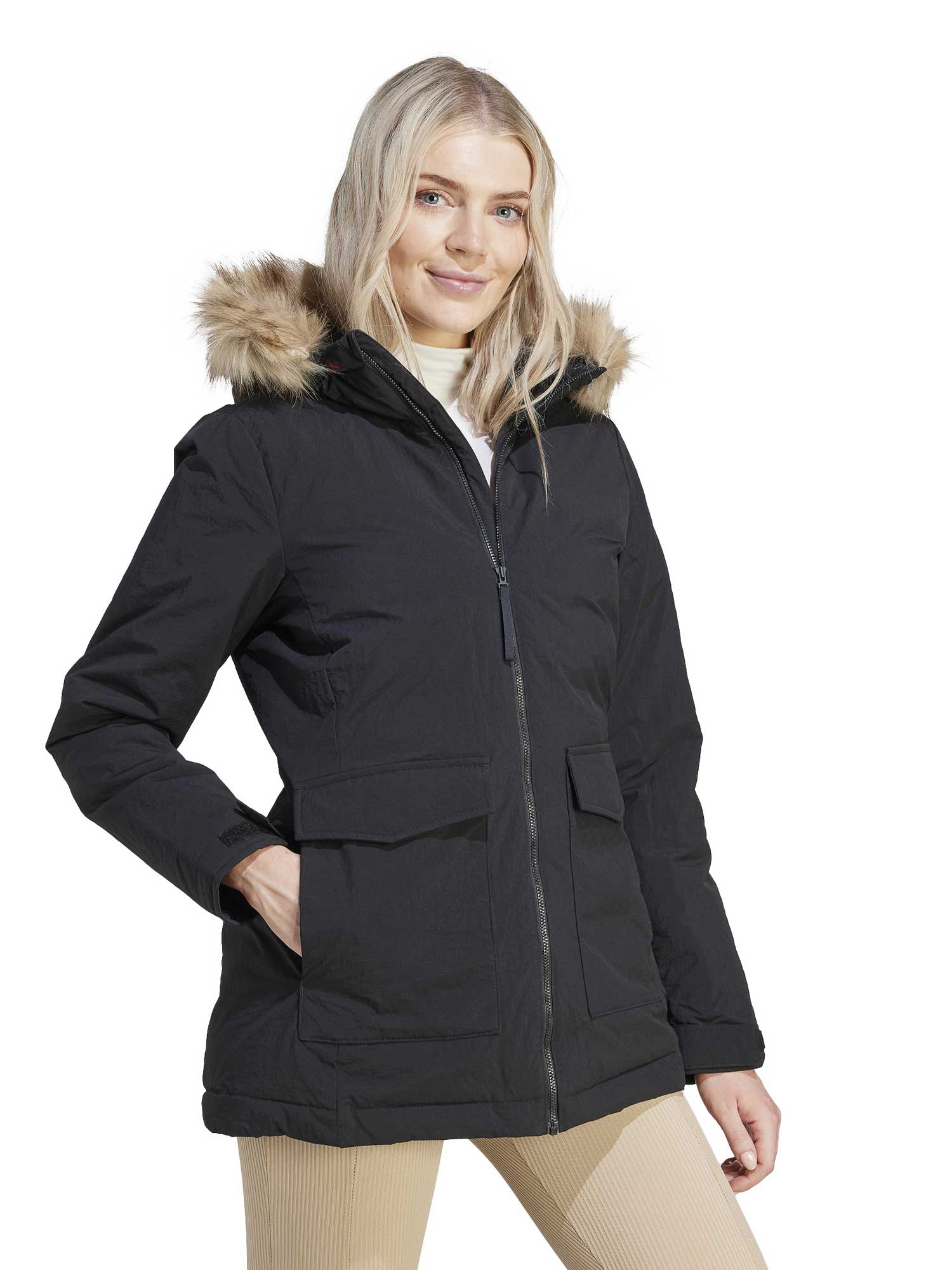 ADIDAS SPORTSWEAR Яке Hooded Fur Parka