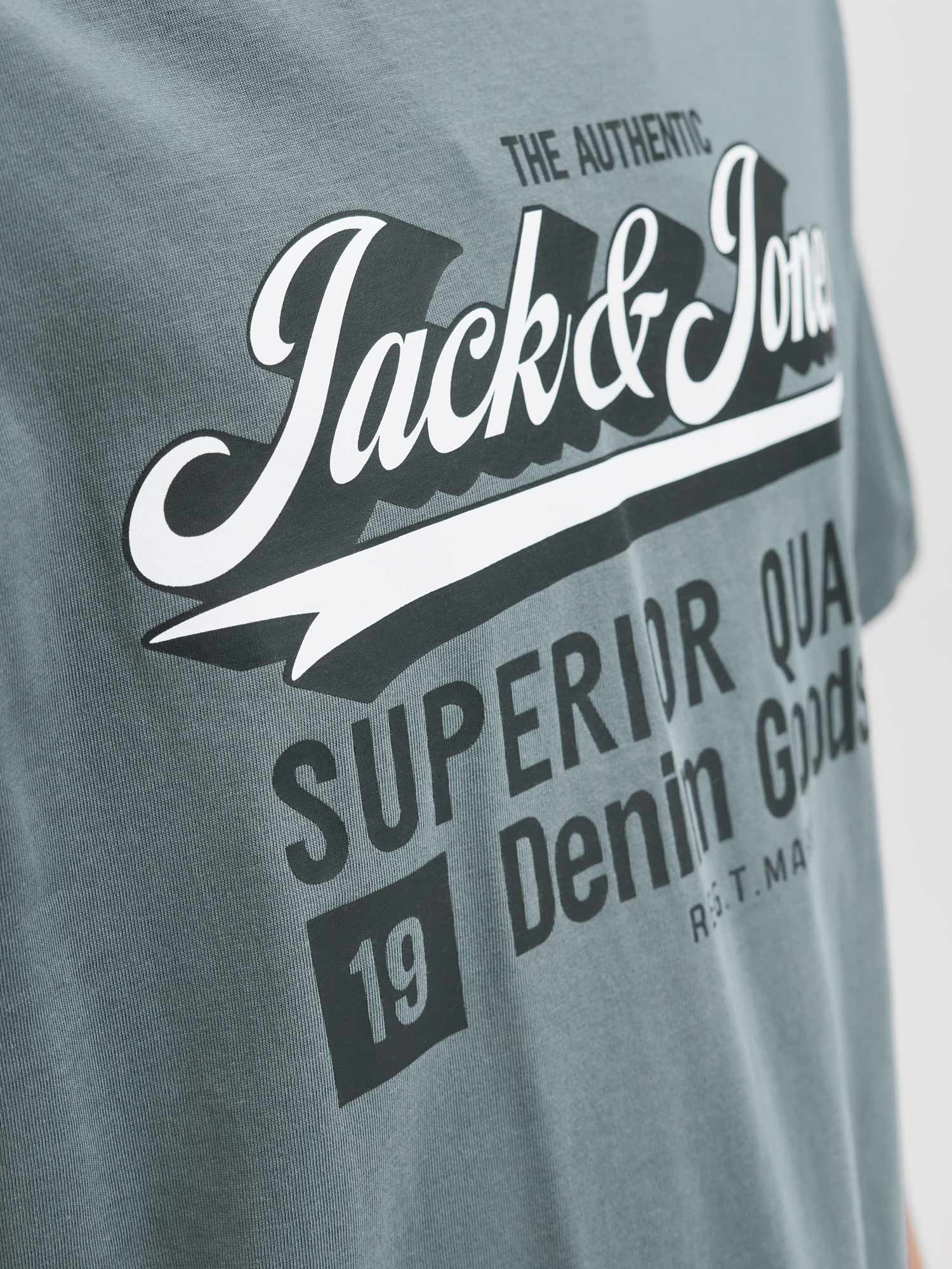 JACK & JONES Тениска JJELOGO TEE SS O-NECK 2 COL AW25 SN