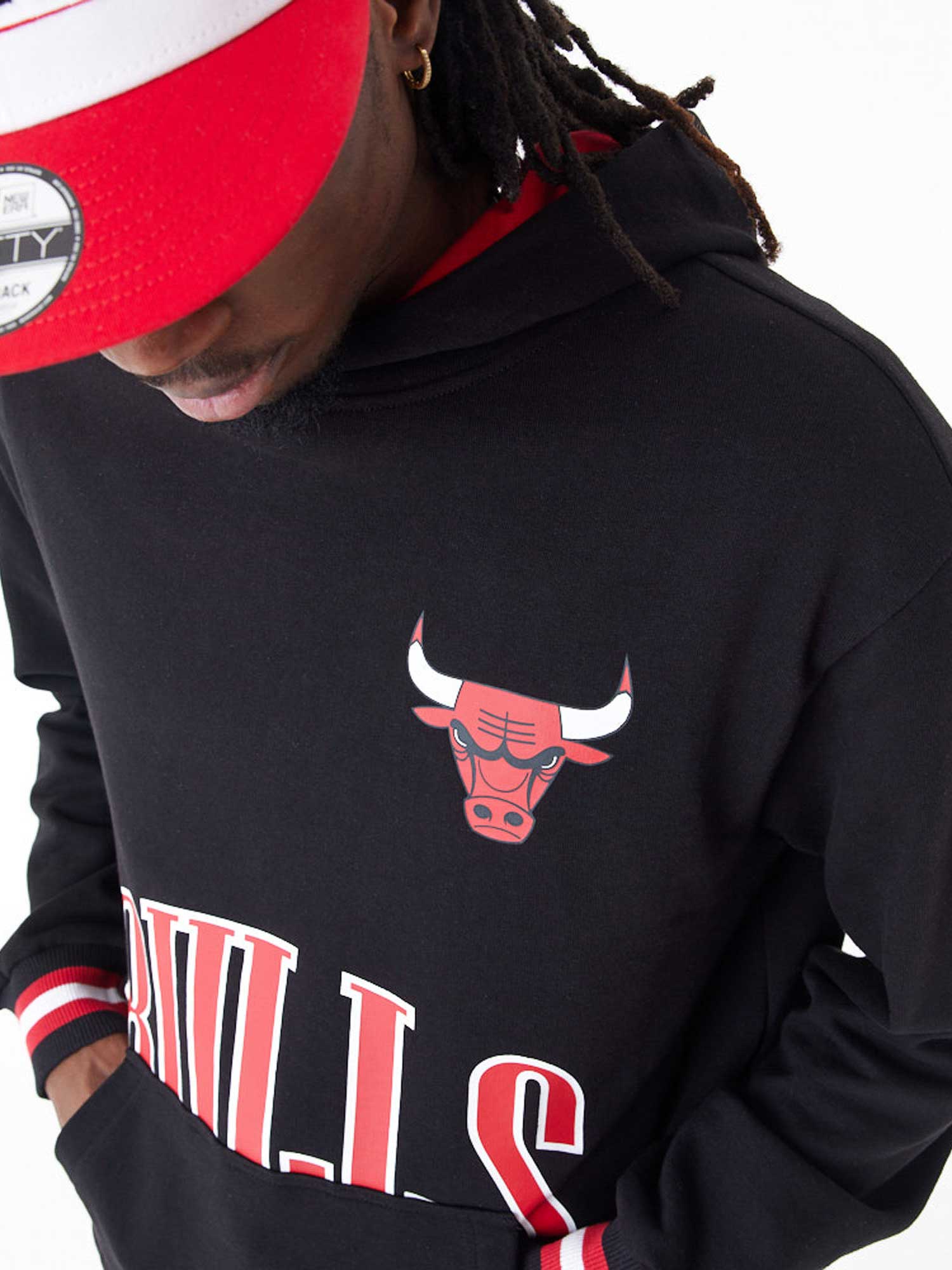 NEW ERA Суитшърт NBA ARCH GRPHC OS HOODY CHIBUL