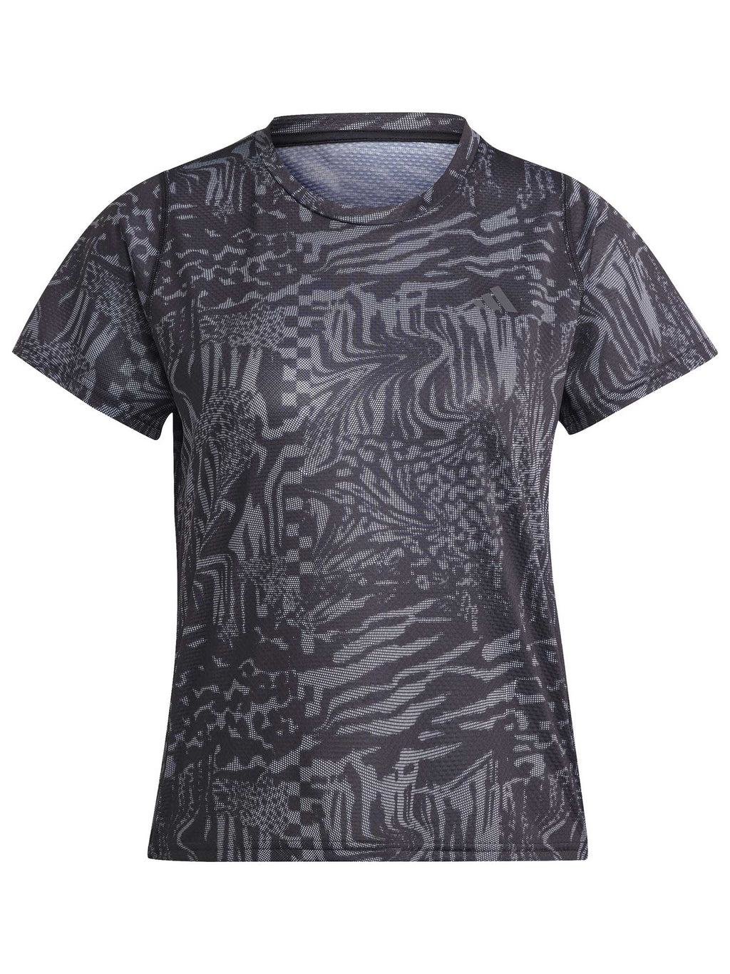 ADIDAS PERFORMANCE Тениска Run Icons 3 Bar Logo Allover Print Running