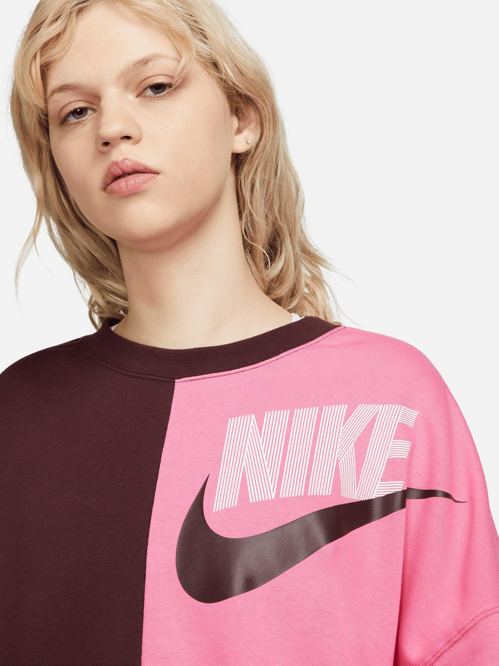 NIKE Блуза W FT FLC OOS CREW DNC