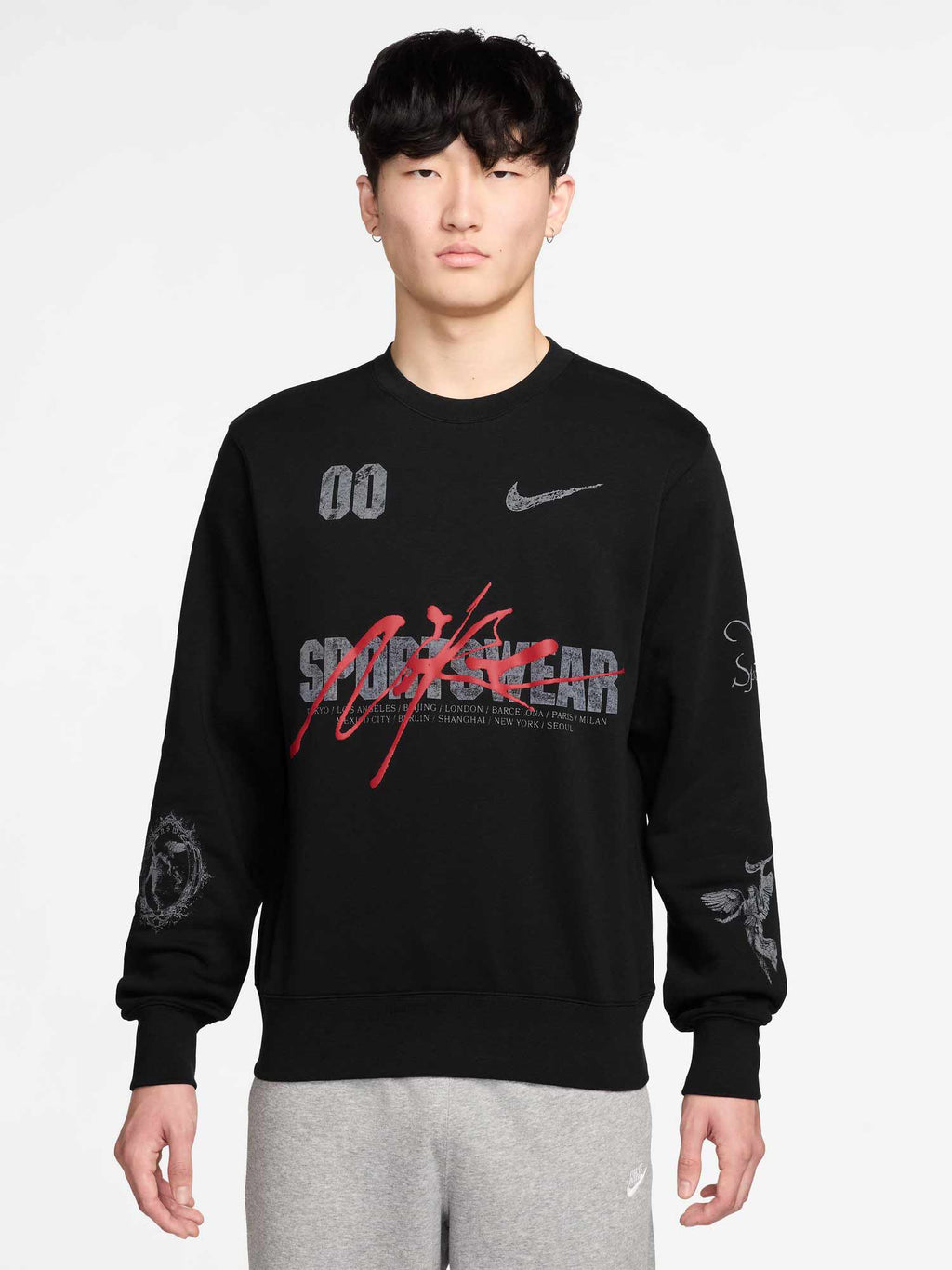 NIKE Блуза U NSW CREW CLUB PO BB OC 3