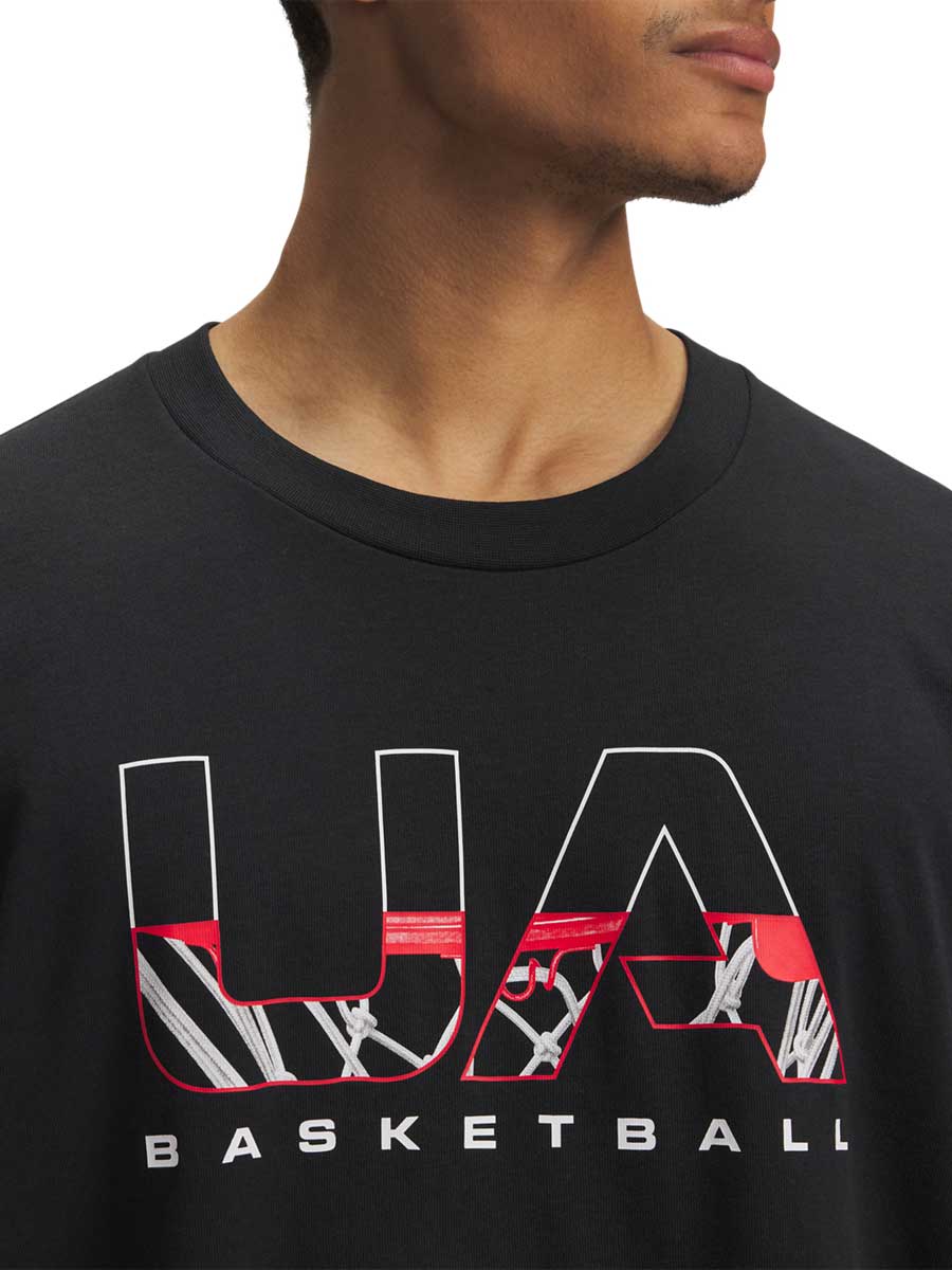 UNDER ARMOUR Тениска UA M HWT Hoops Branded SS