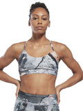 REEBOK Спортен сутиен Lux Strappy Allover Print Bold Bra