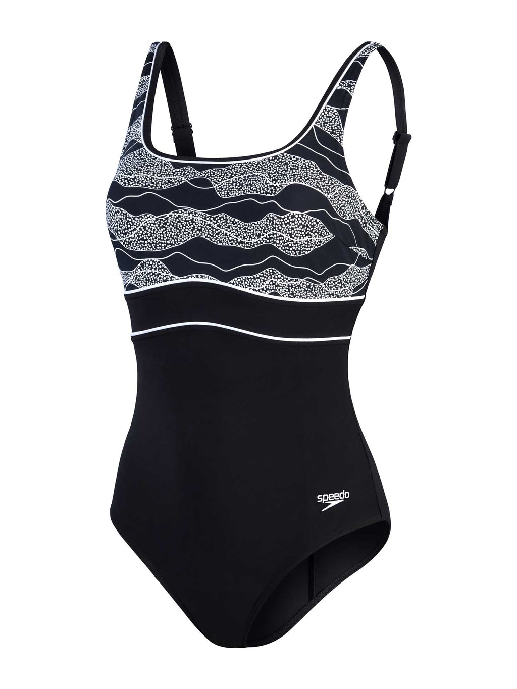 SPEEDO Цял бански WOMENS SHAPING CONTOURECLIPSE PRINTED