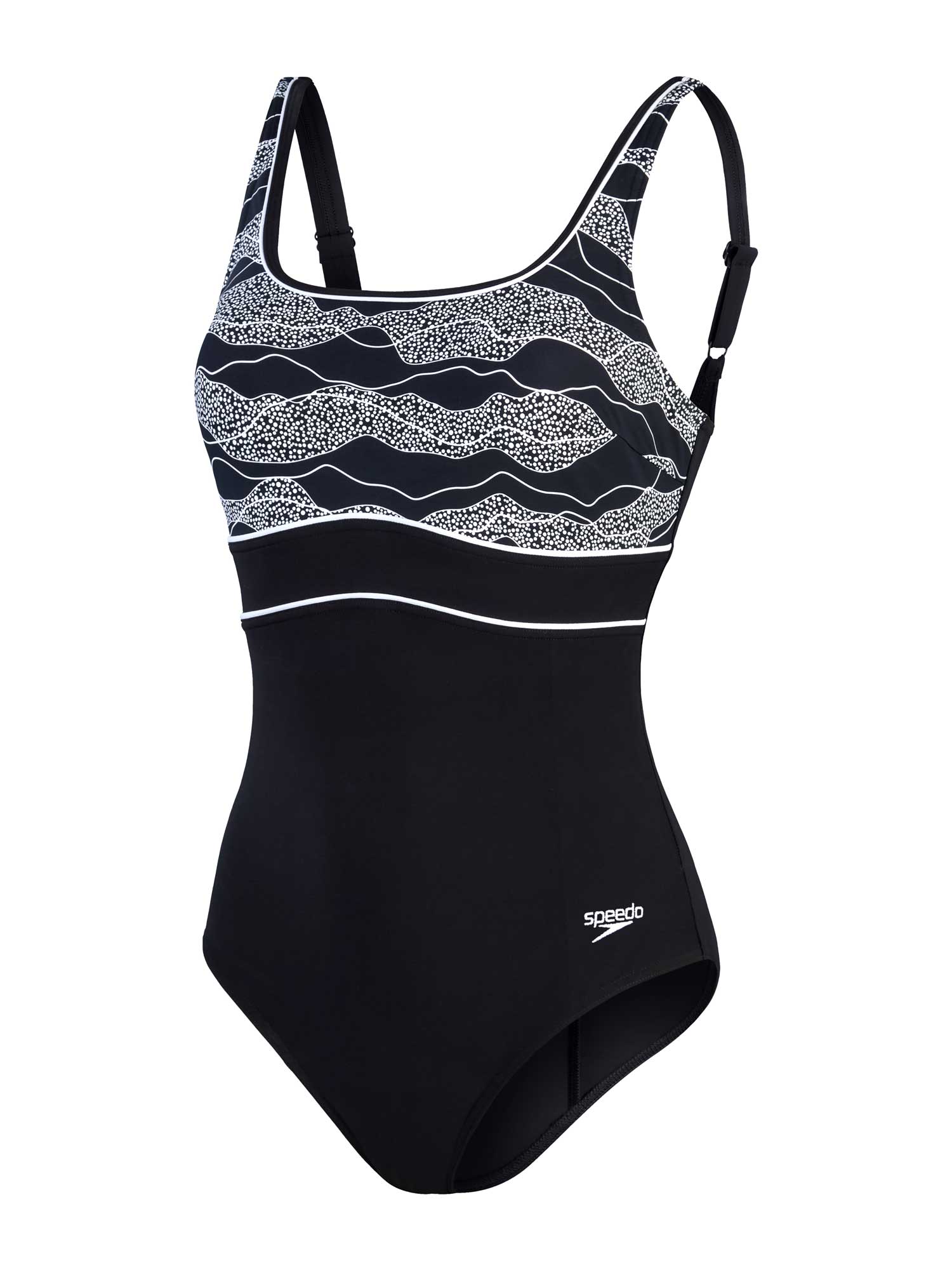 SPEEDO Цял бански WOMENS SHAPING CONTOURECLIPSE PRINTED