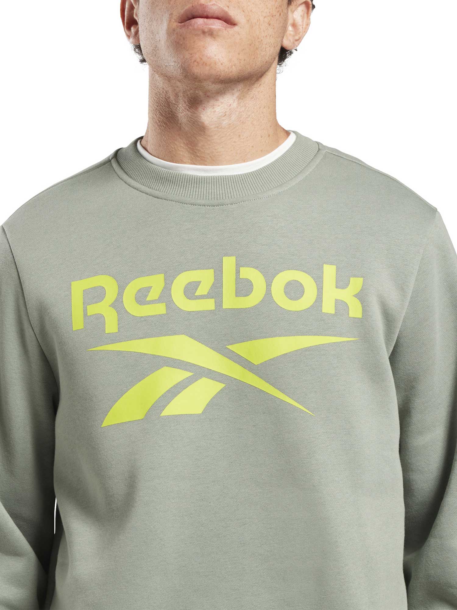 REEBOK Блуза Identity Fleece Stacked Logo Crew