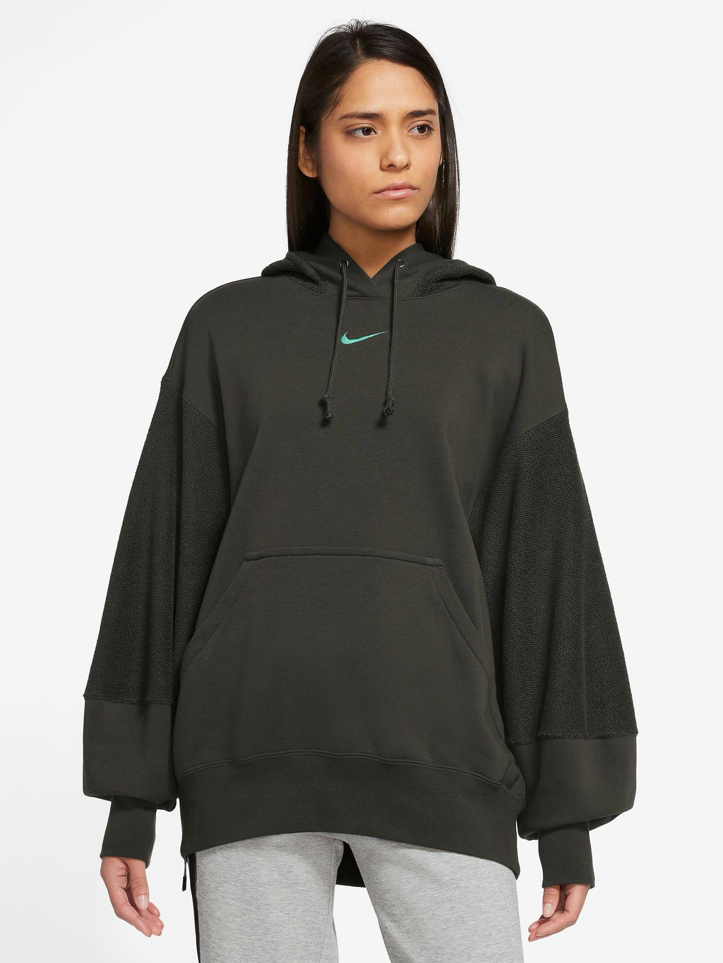 NIKE Суитшърт W EVRDY MOD FLC HDY