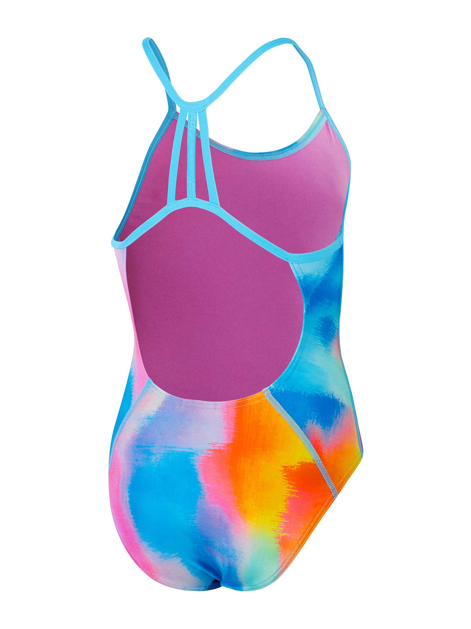 SPEEDO Цял бански GIRLS ALLOVER LANE LINE BACK