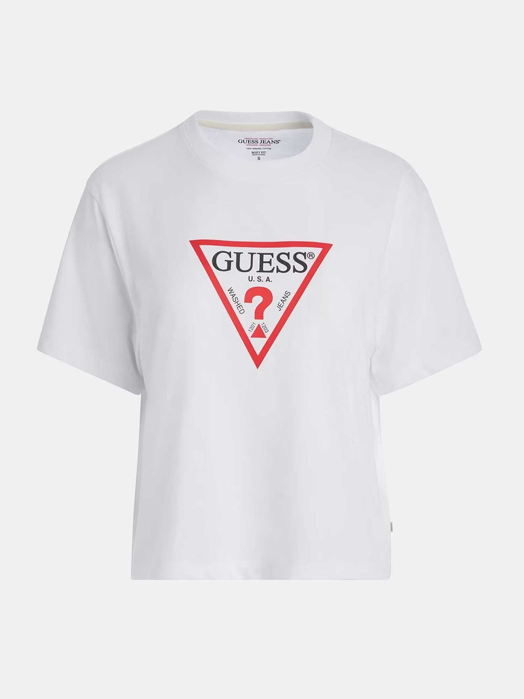 GUESS JEANS Тениска GJ SS CN BOXY ICONIC TEE