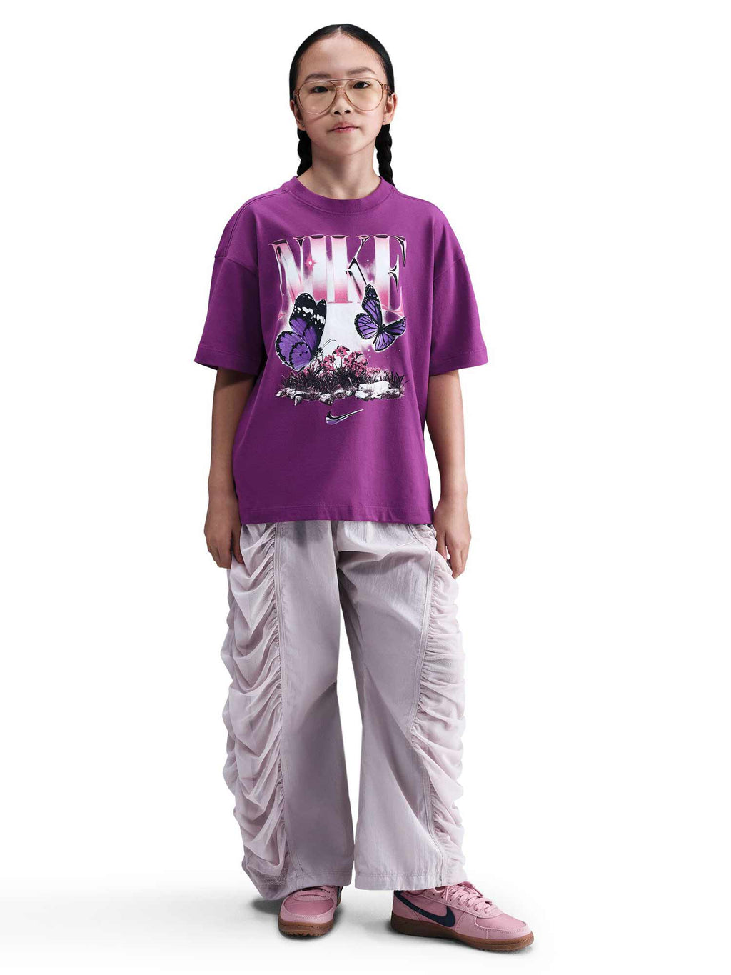 NIKE Тениска G NSW TEE BUTTRFLY OS