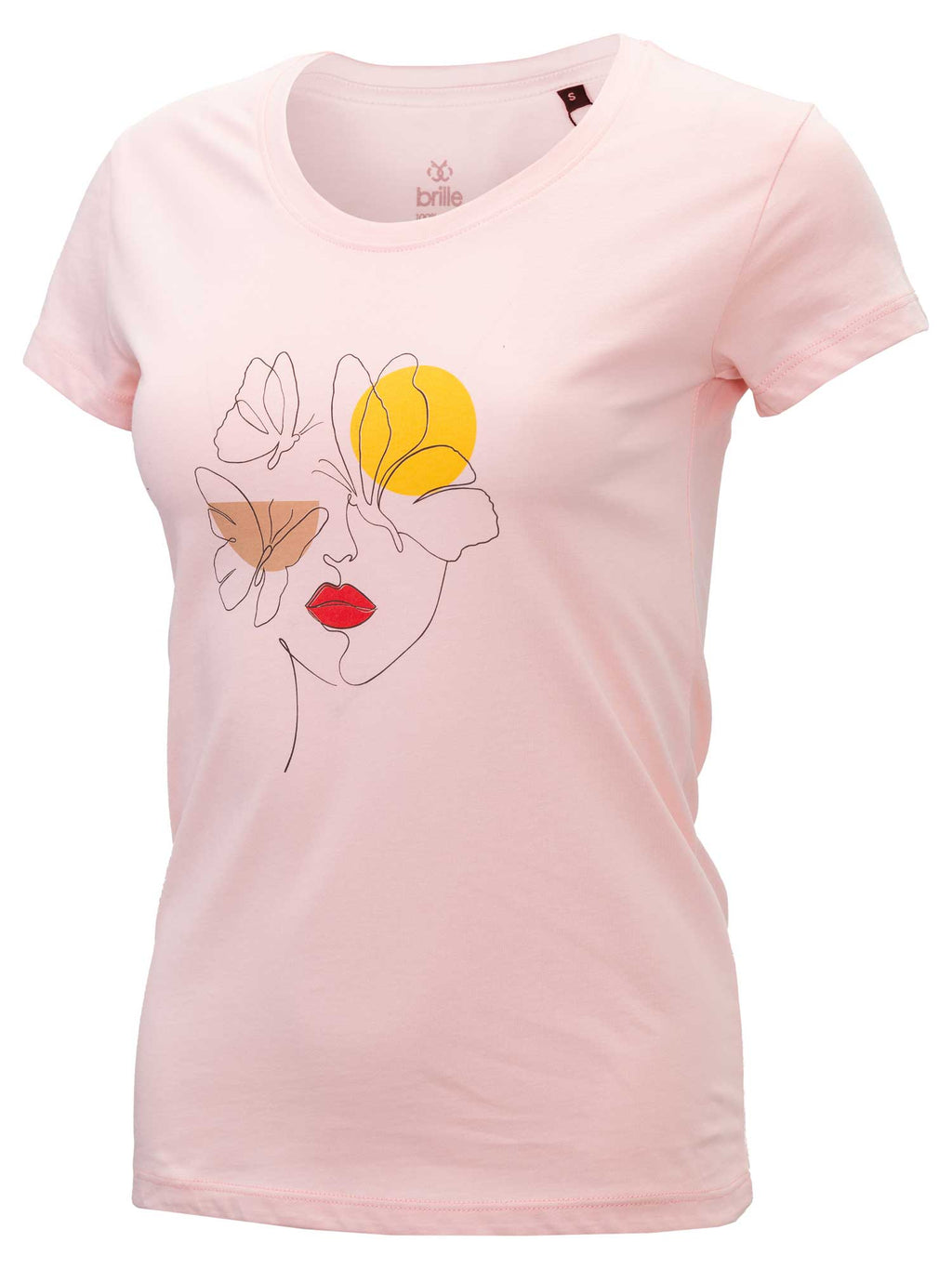 BRILLE Тениска FACE&BUTTERFLY