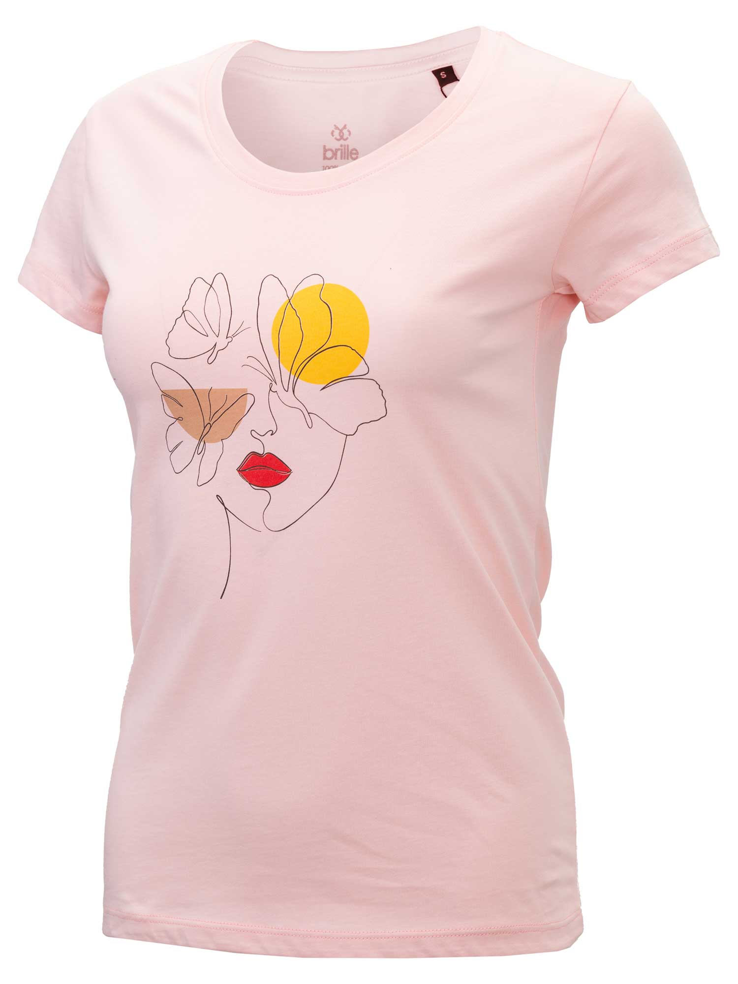 BRILLE Тениска FACE&BUTTERFLY