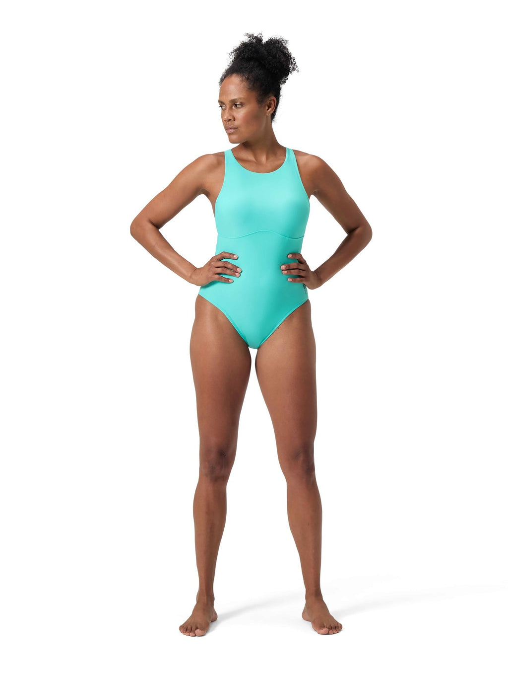 SPEEDO Цял бански SOLID HIGHNECK