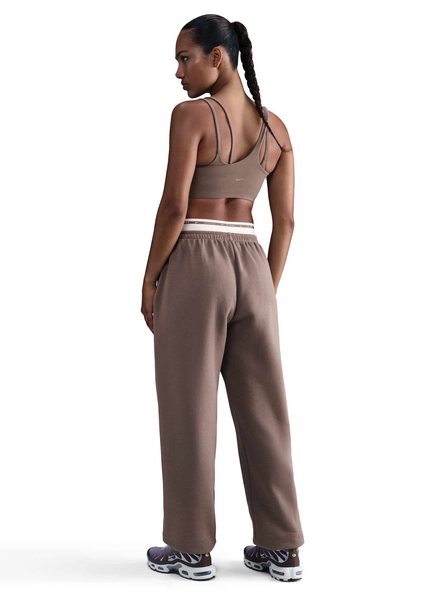 NIKE Спортно долнище W NSW PHNX FLC HR PANT GLS