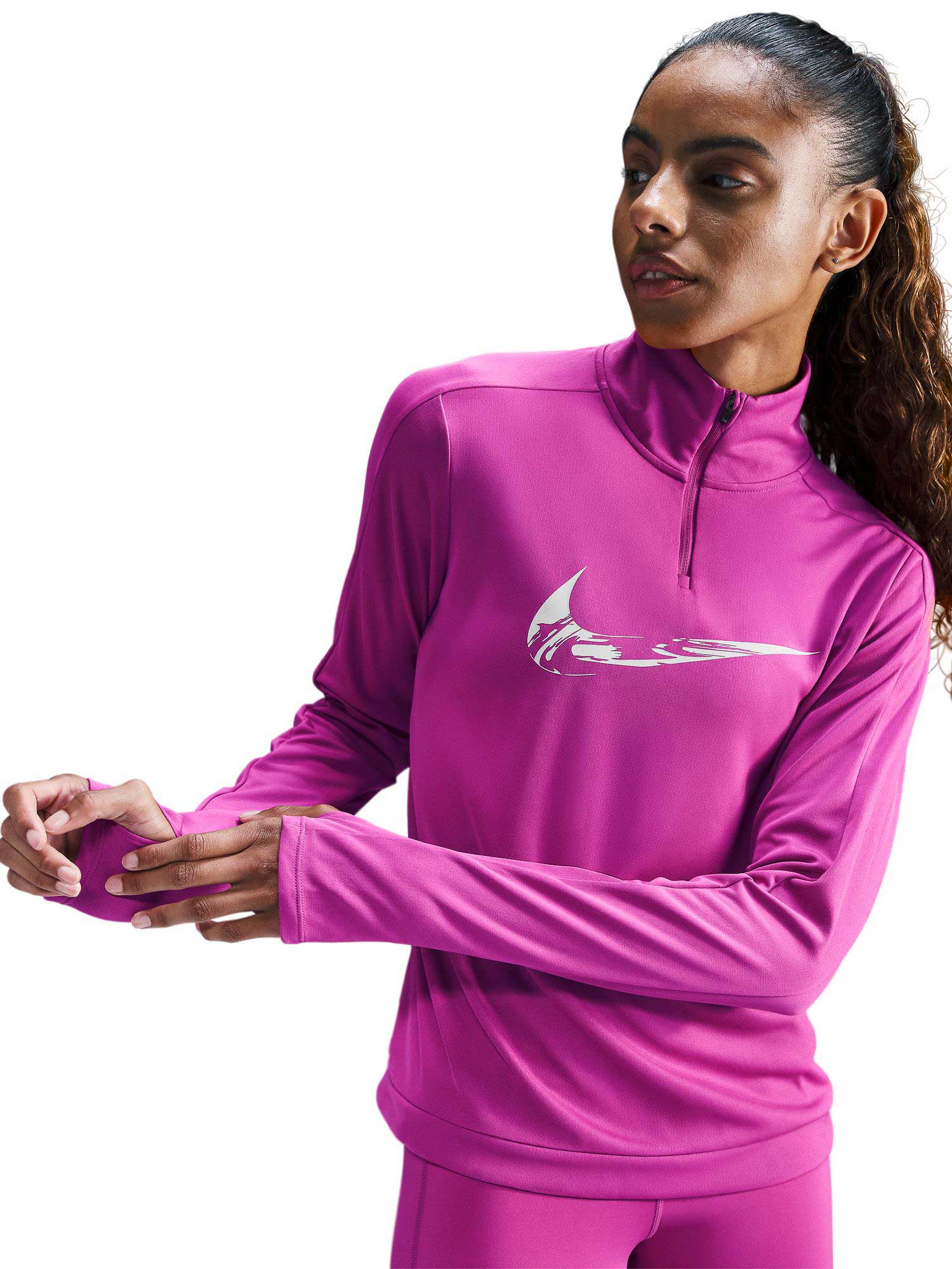 NIKE Блуза W NK SWSH HBR HZ MID