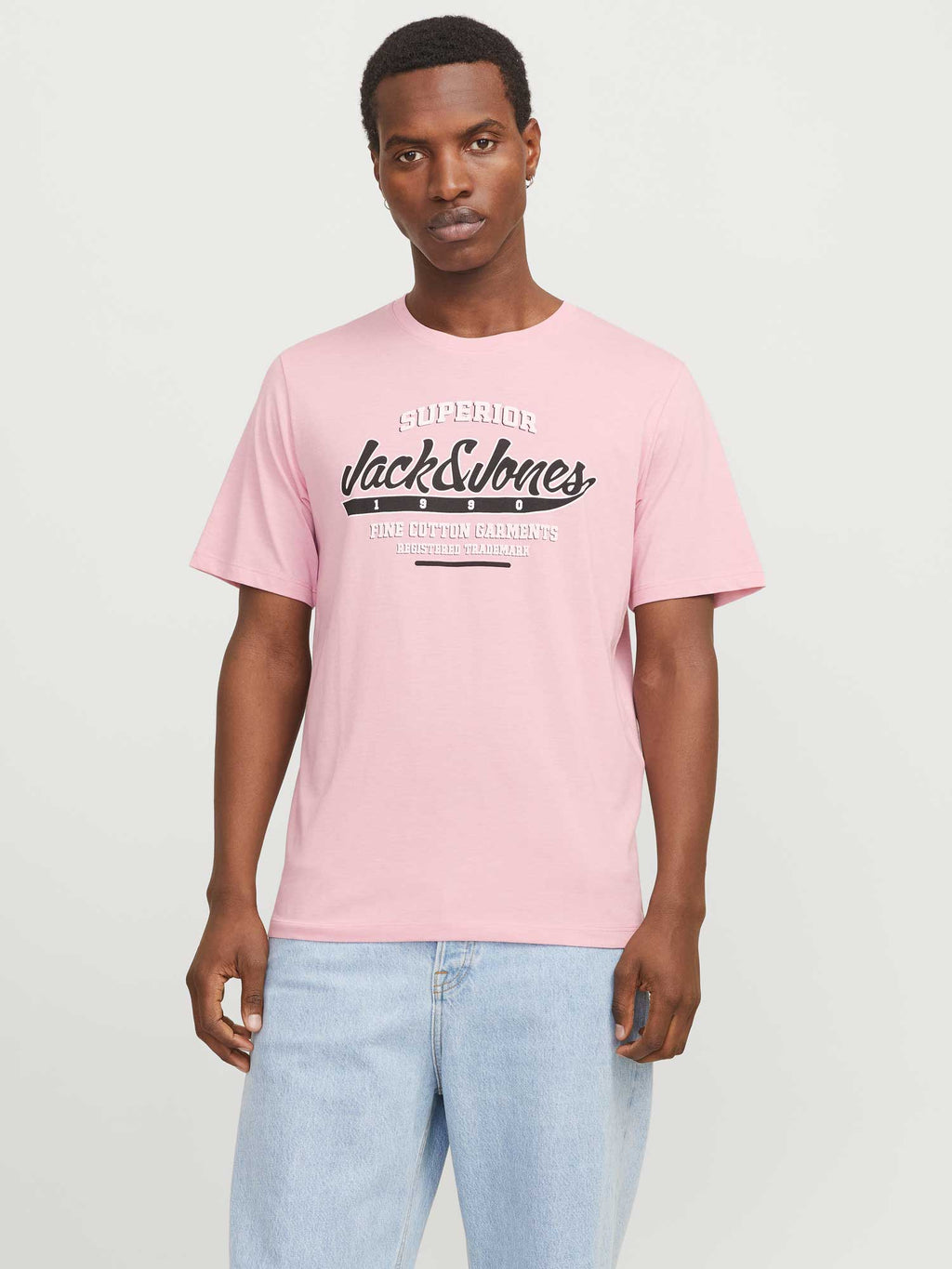 JACK & JONES Тениска JJELOGO TEE SS O-NECK 2 COL SS25 SN