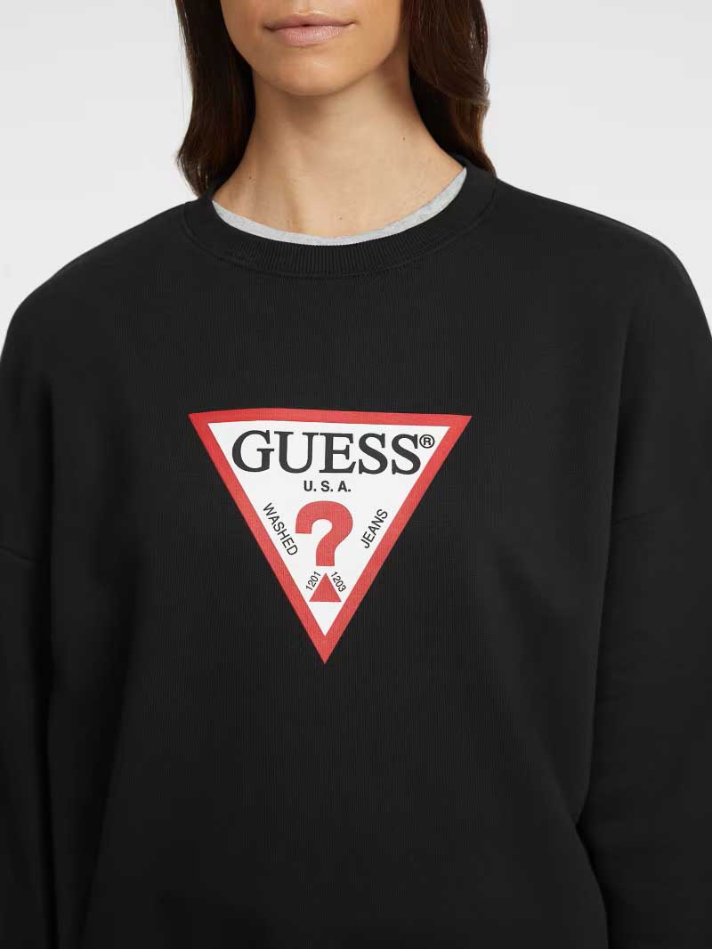 GUESS JEANS Блуза GJ CN OS ICONIC TRIANGLE SWEAT