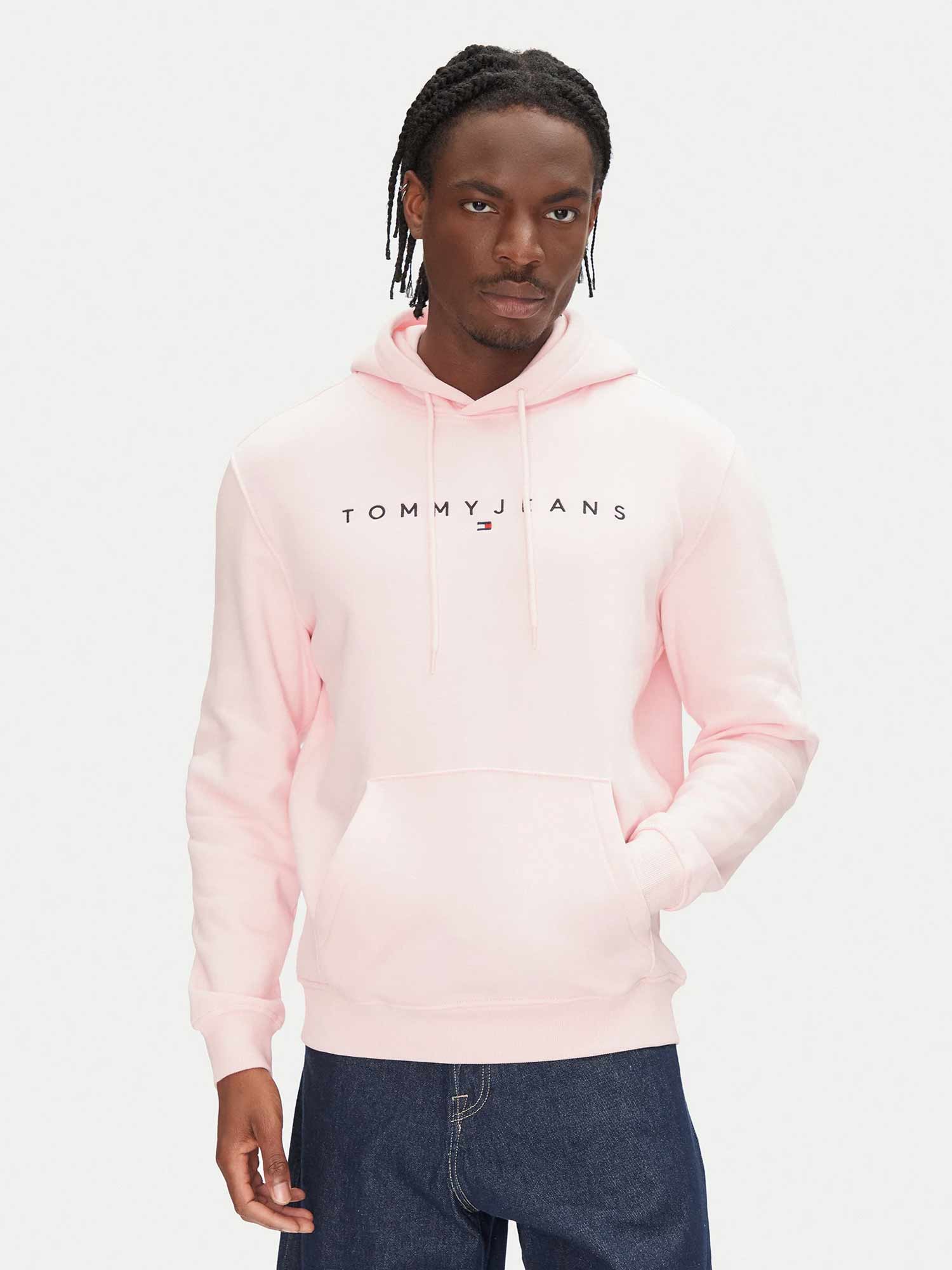 TOMMY JEANS Суитшърт TJM REG LINEAR LOGO HOODIE EXT