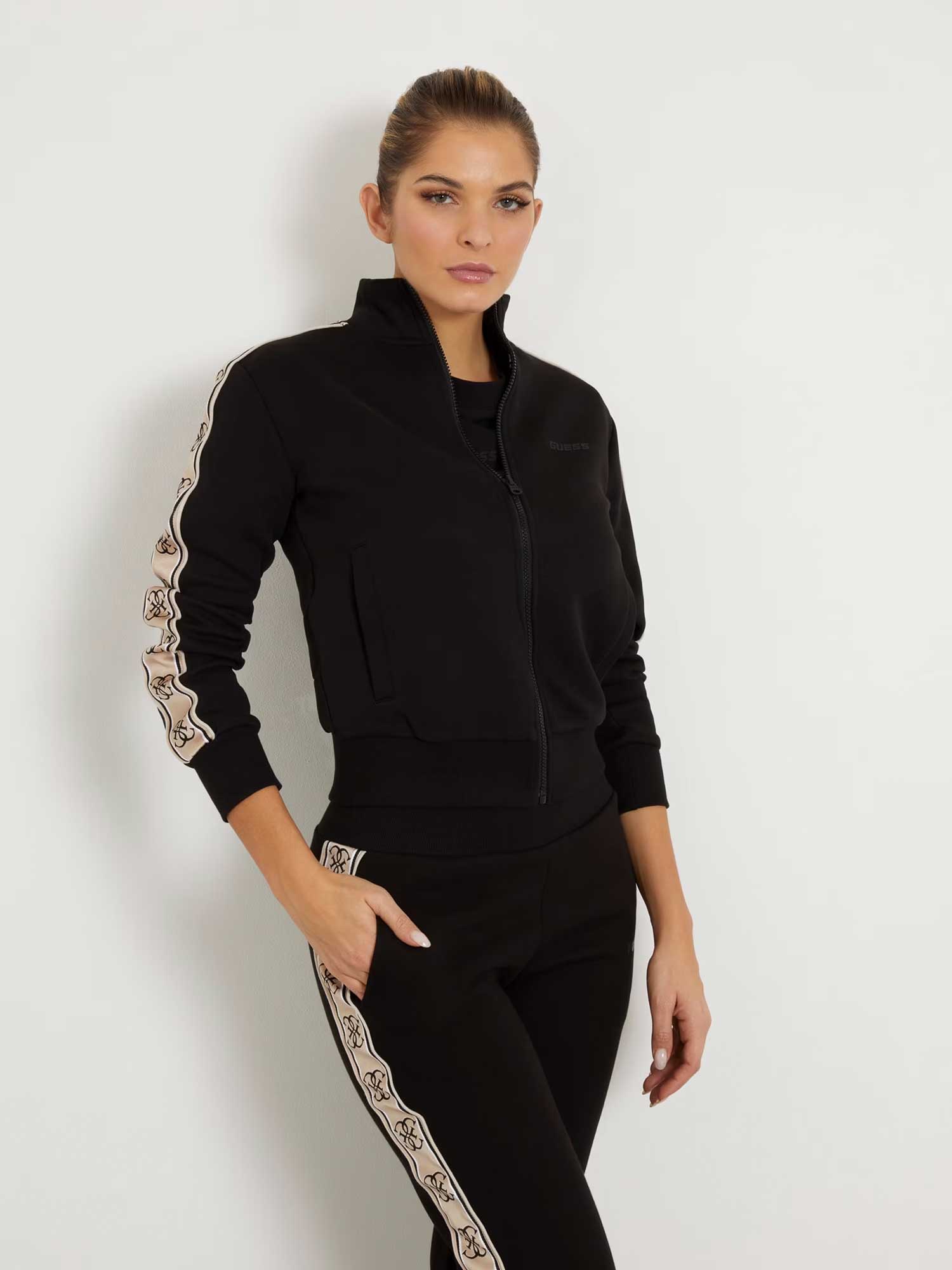 GUESS Спортно горнище BRITNEY FULL ZIP SWEATSHIRT
