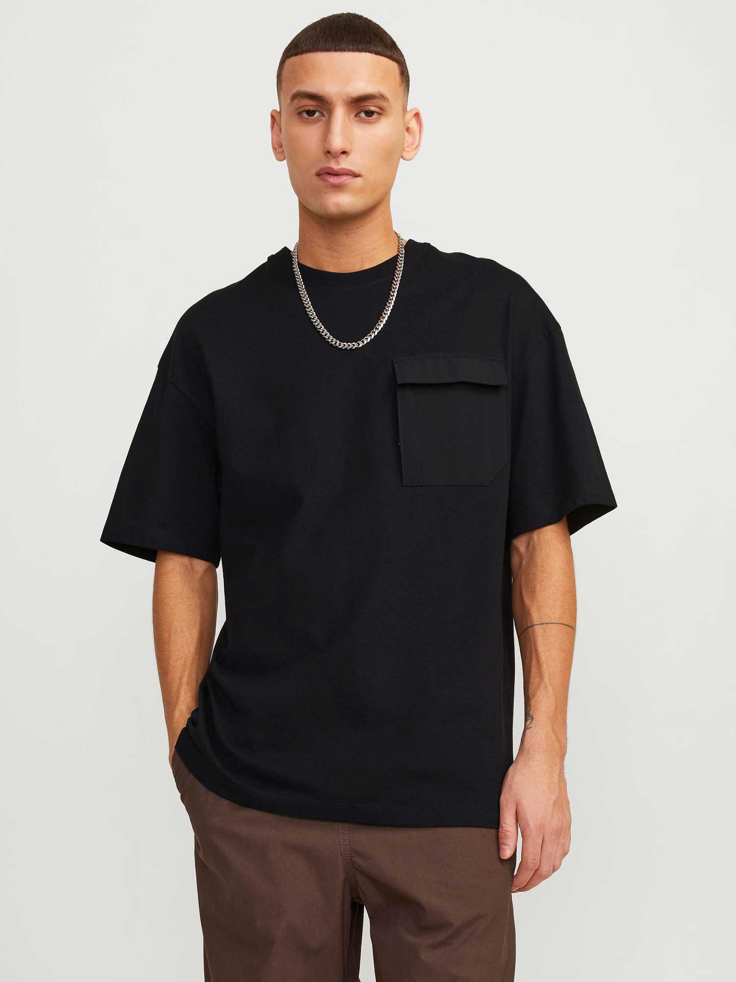 JACK & JONES Тениска JCOARCH POCKET TEE SS CREW NECK LN