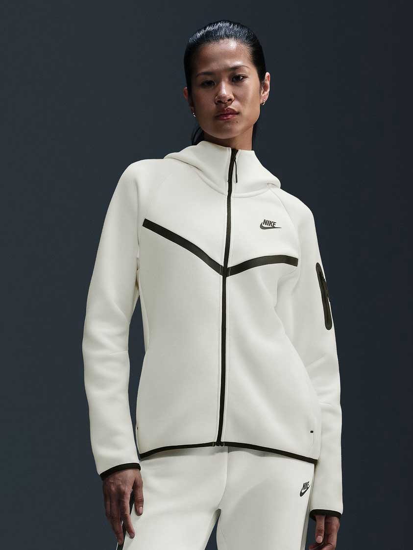 NIKE Суитшърт W NSW TCH FLC WR FZ HDY 2