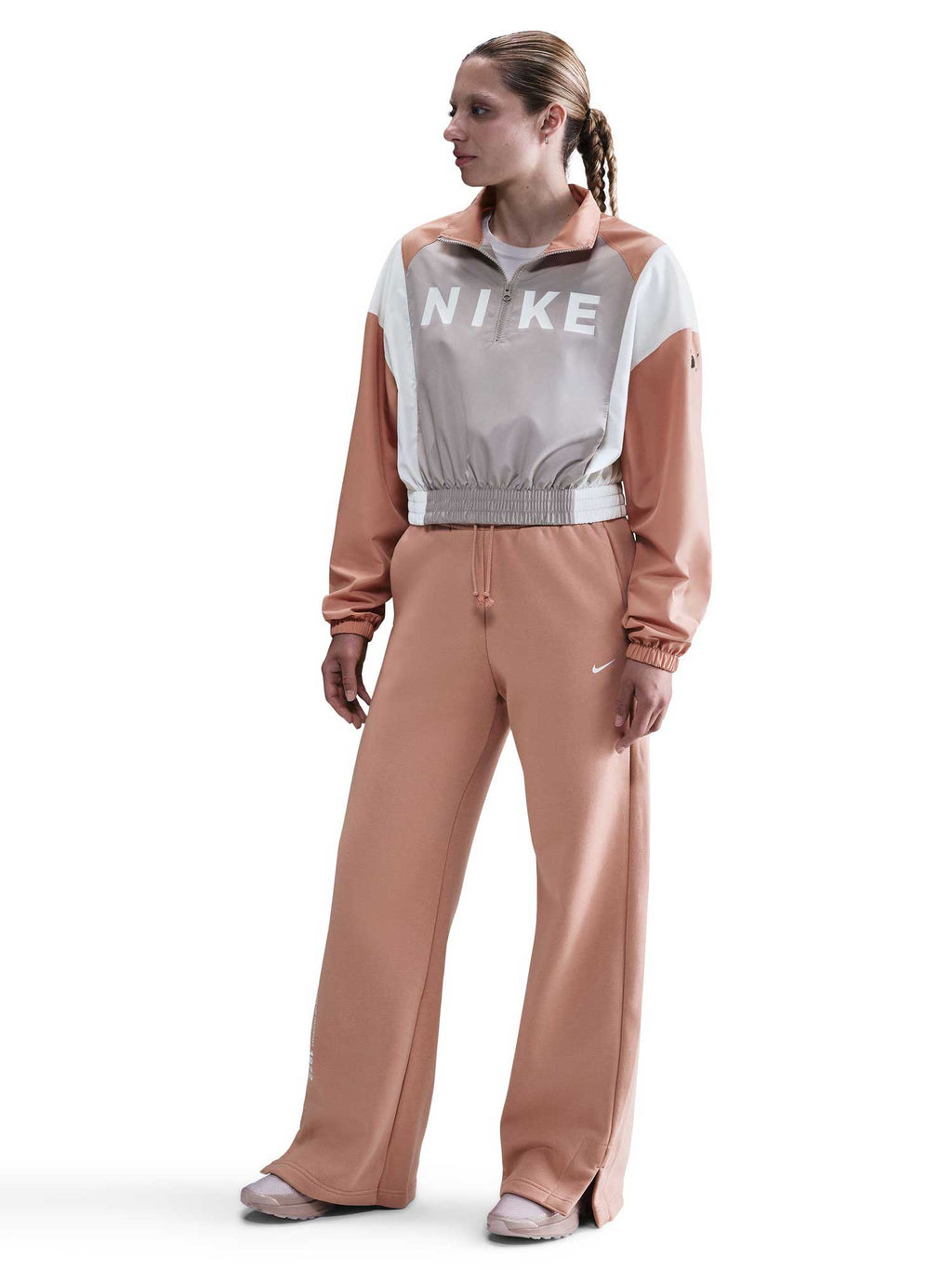 NIKE Спортно горнище W NSW CLSSC WVN REMIX LTWT PO
