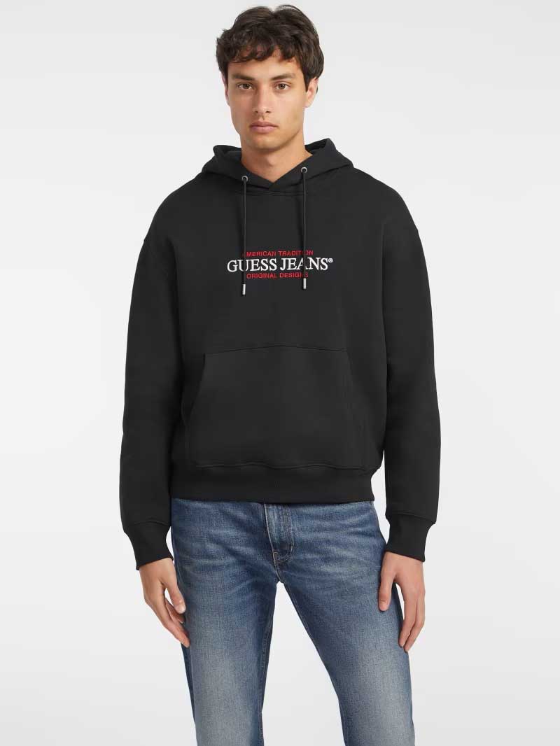 GUESS JEANS Суитшърт GJ HOOD REG AMERICA TRAD SWEAT