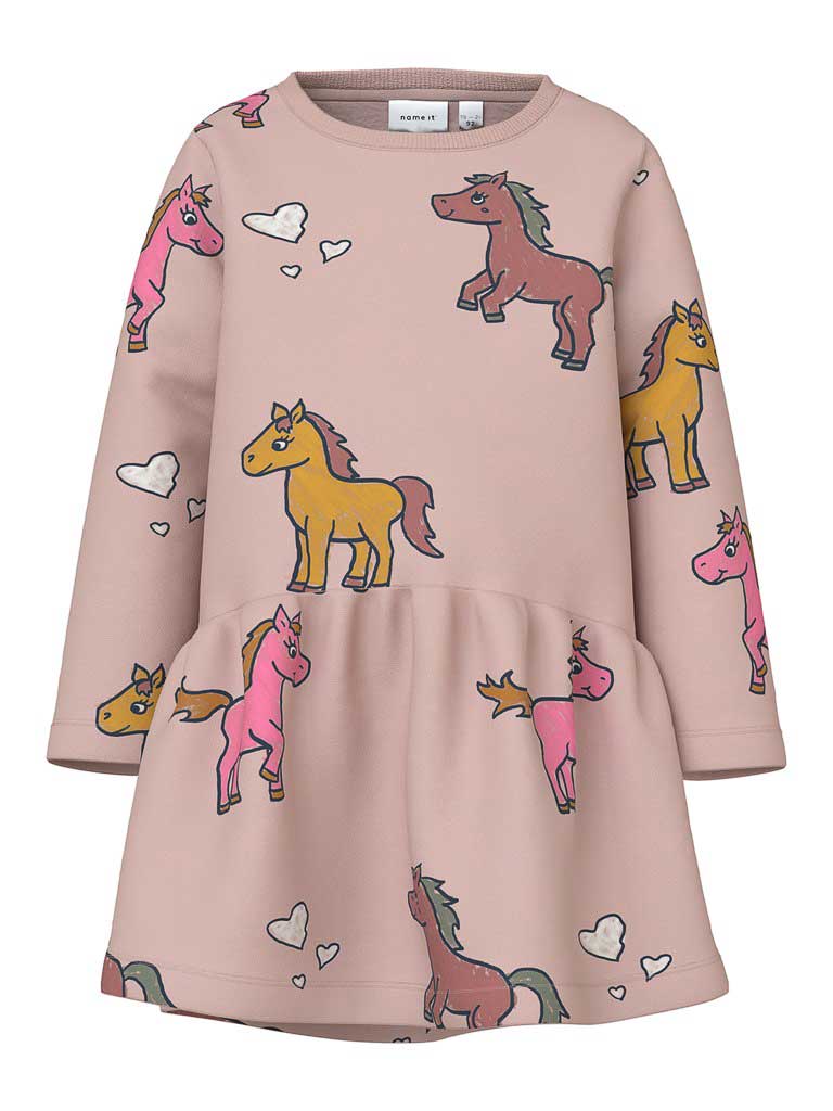 NAME IT Рокля NMFNEL SWEAT DRESS BRU