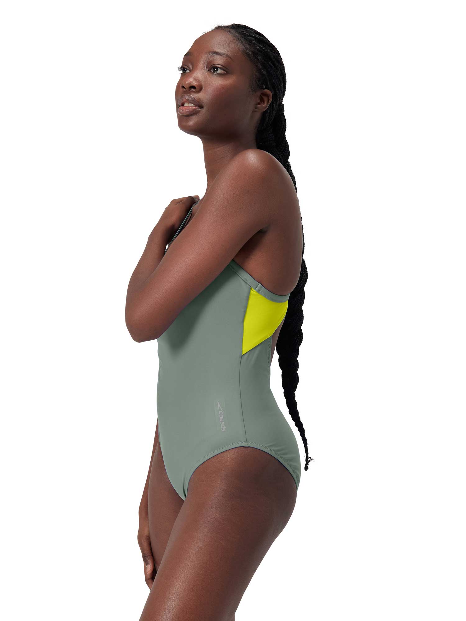 SPEEDO Цял бански COLORBLOCK RACERBACK
