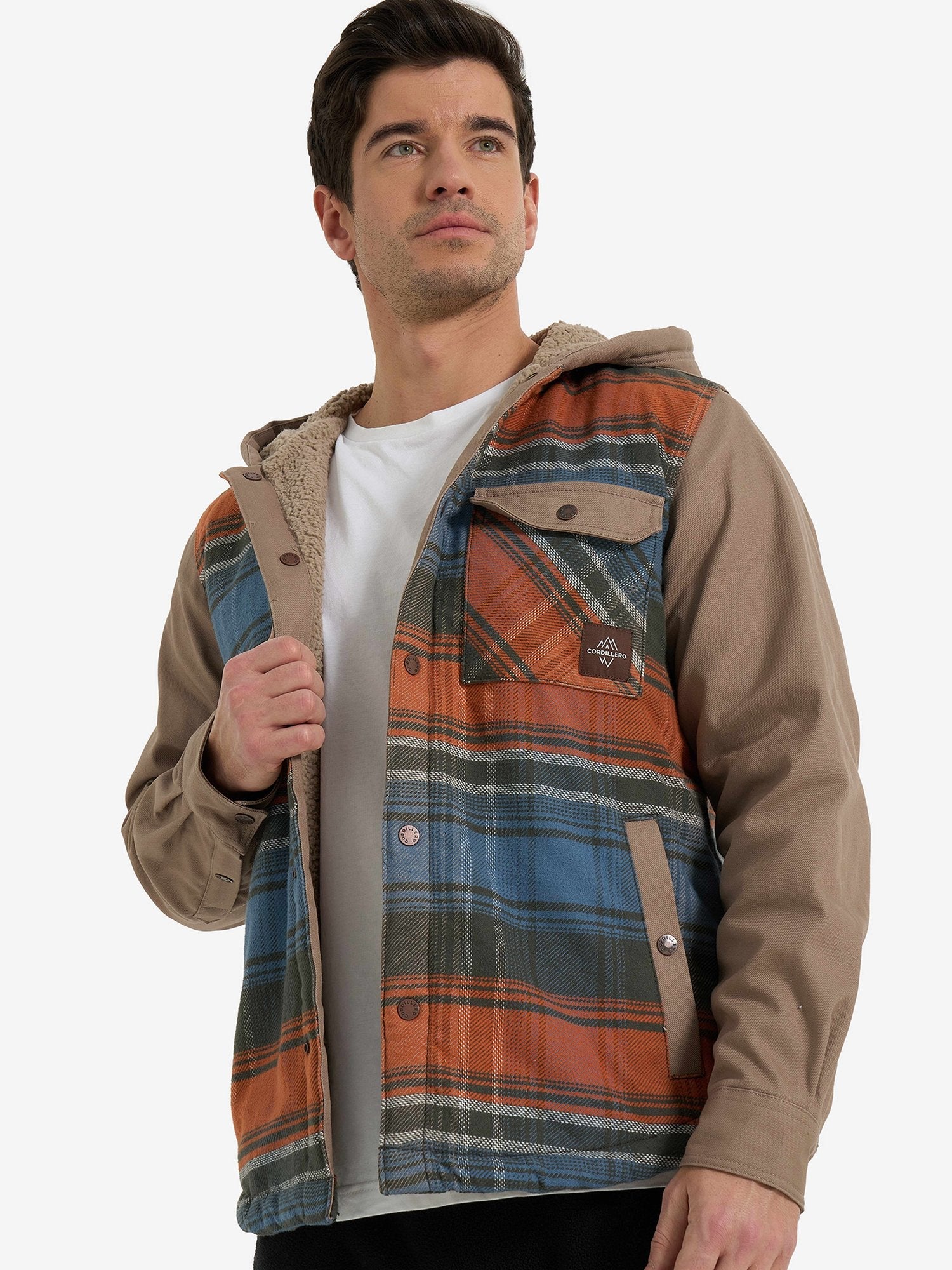 CORDILLERO Яке Male Hooded shirt with sherpa