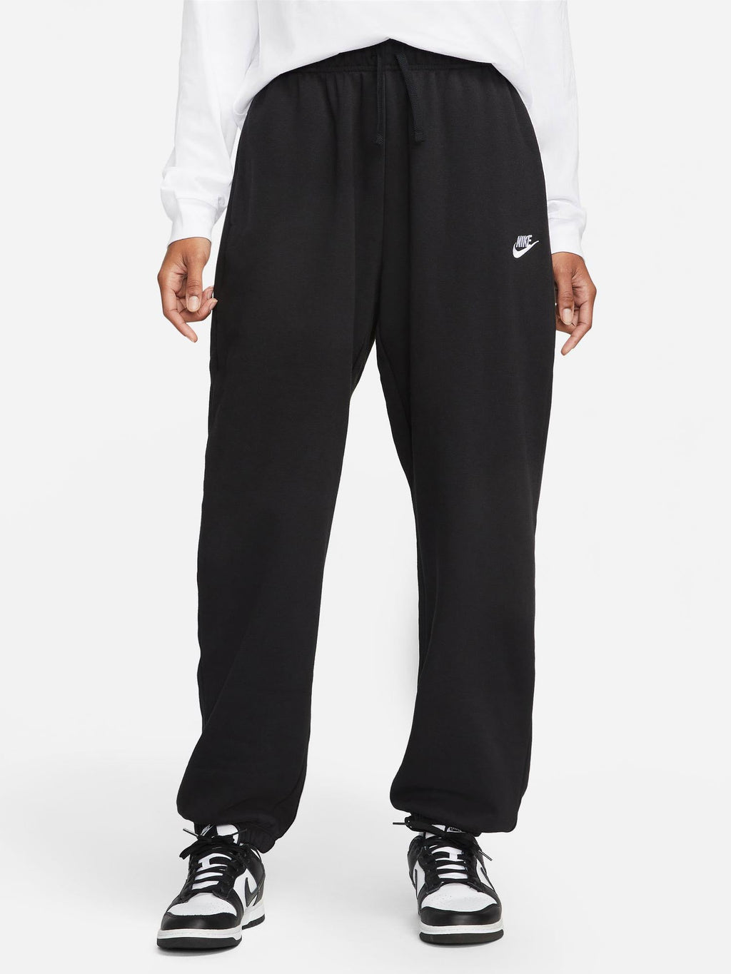 NIKE Спортно долнище W CLUB FLC MR OS