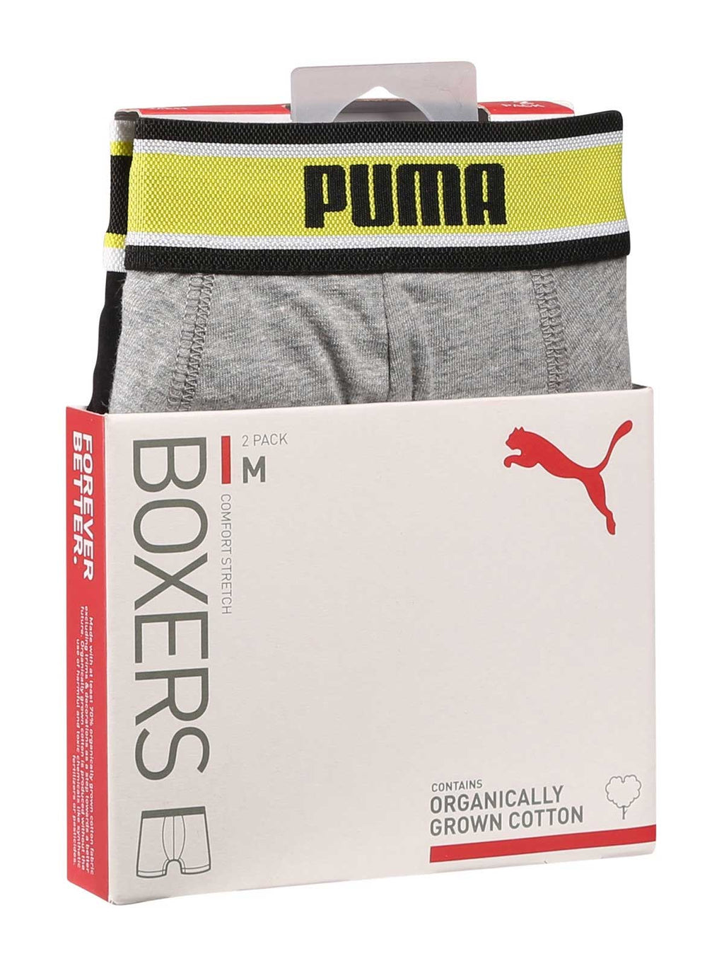 PUMA Бельо LOGO ELASTIC BOXERS 2P
