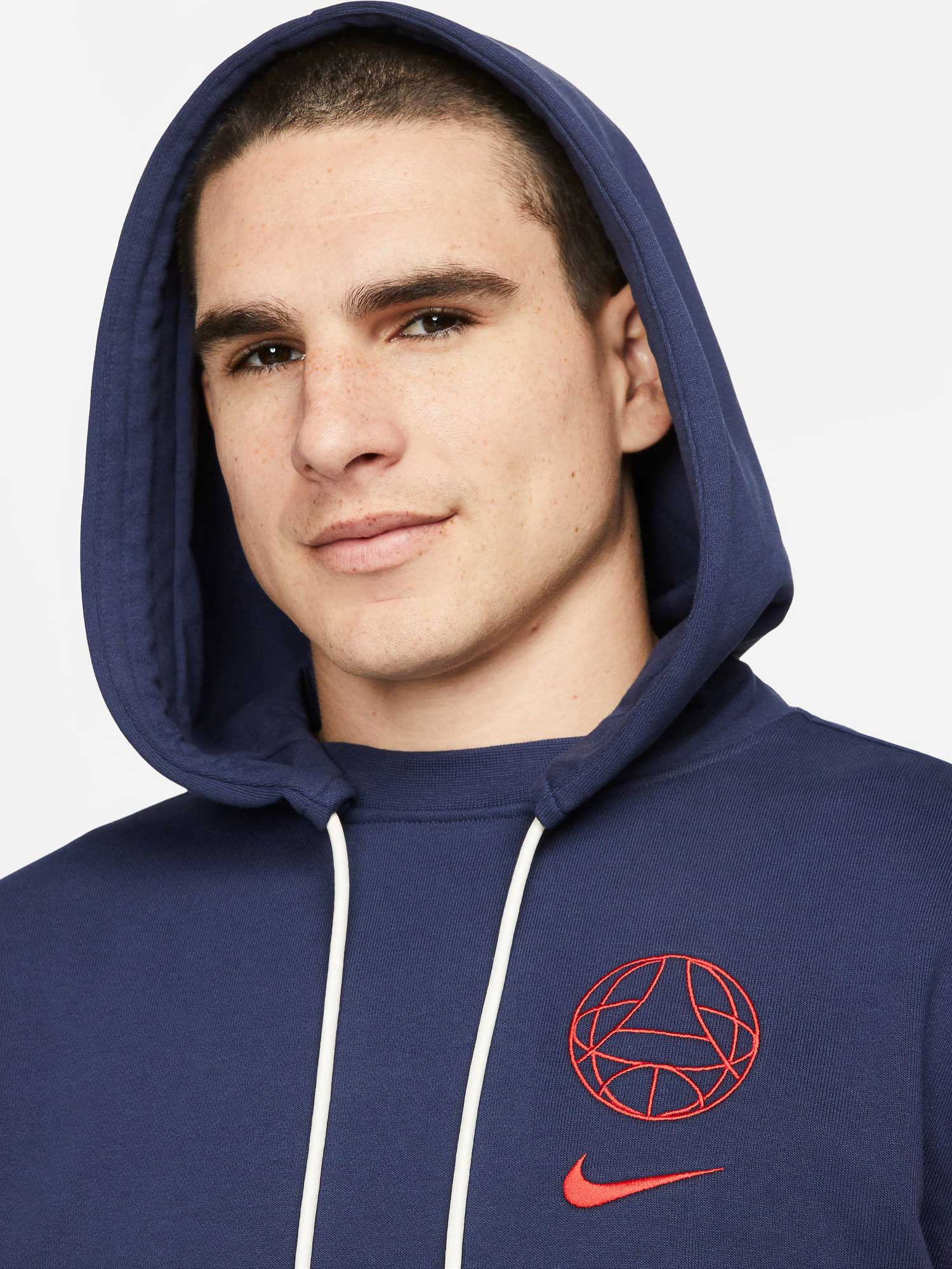 NIKE Суитшърт PSG MNK STNDRDISSUE POHOODIE