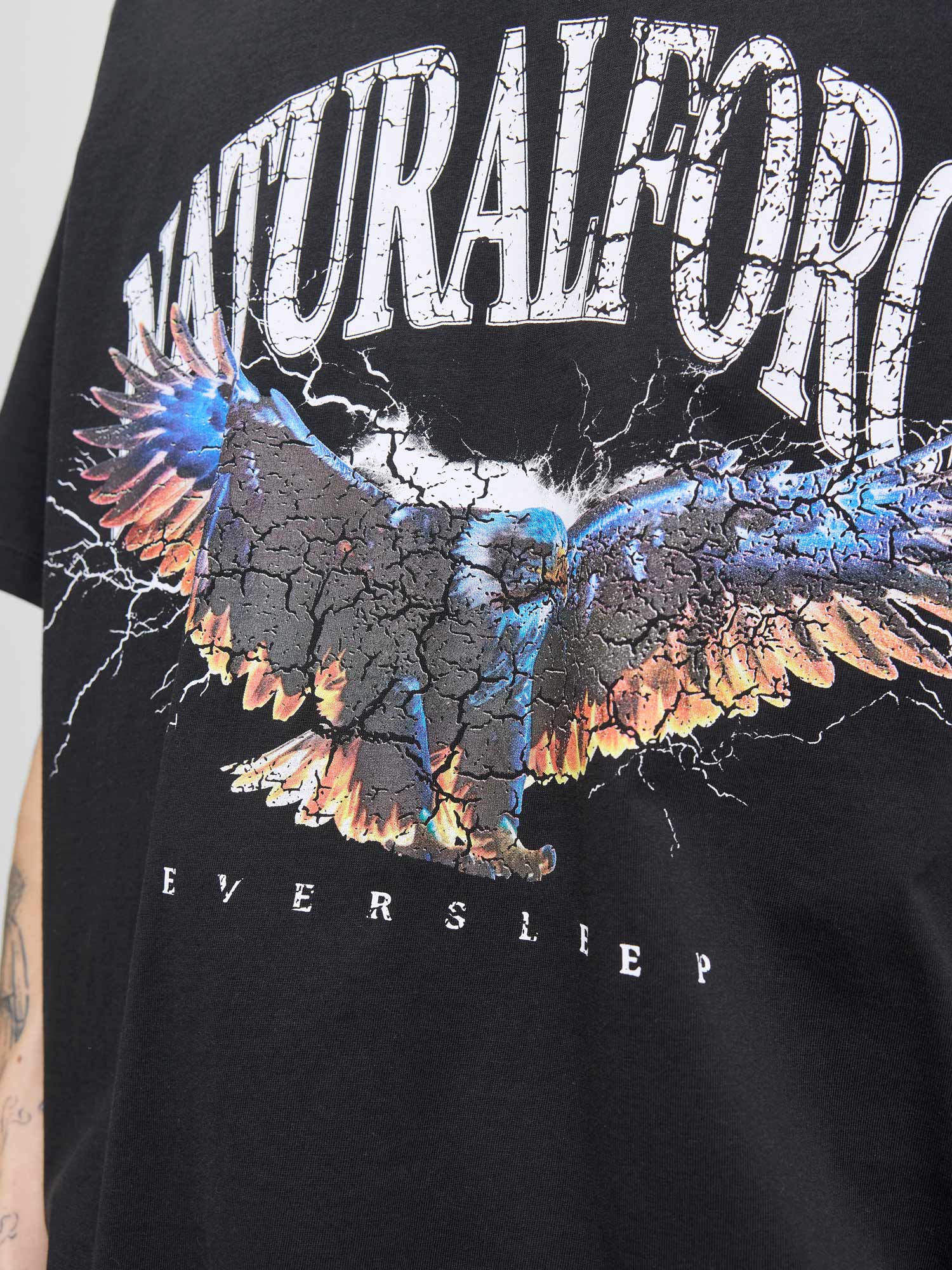 JACK & JONES Тениска JOREAGLEROCK GALLERY TEE SS CREW NECK TG