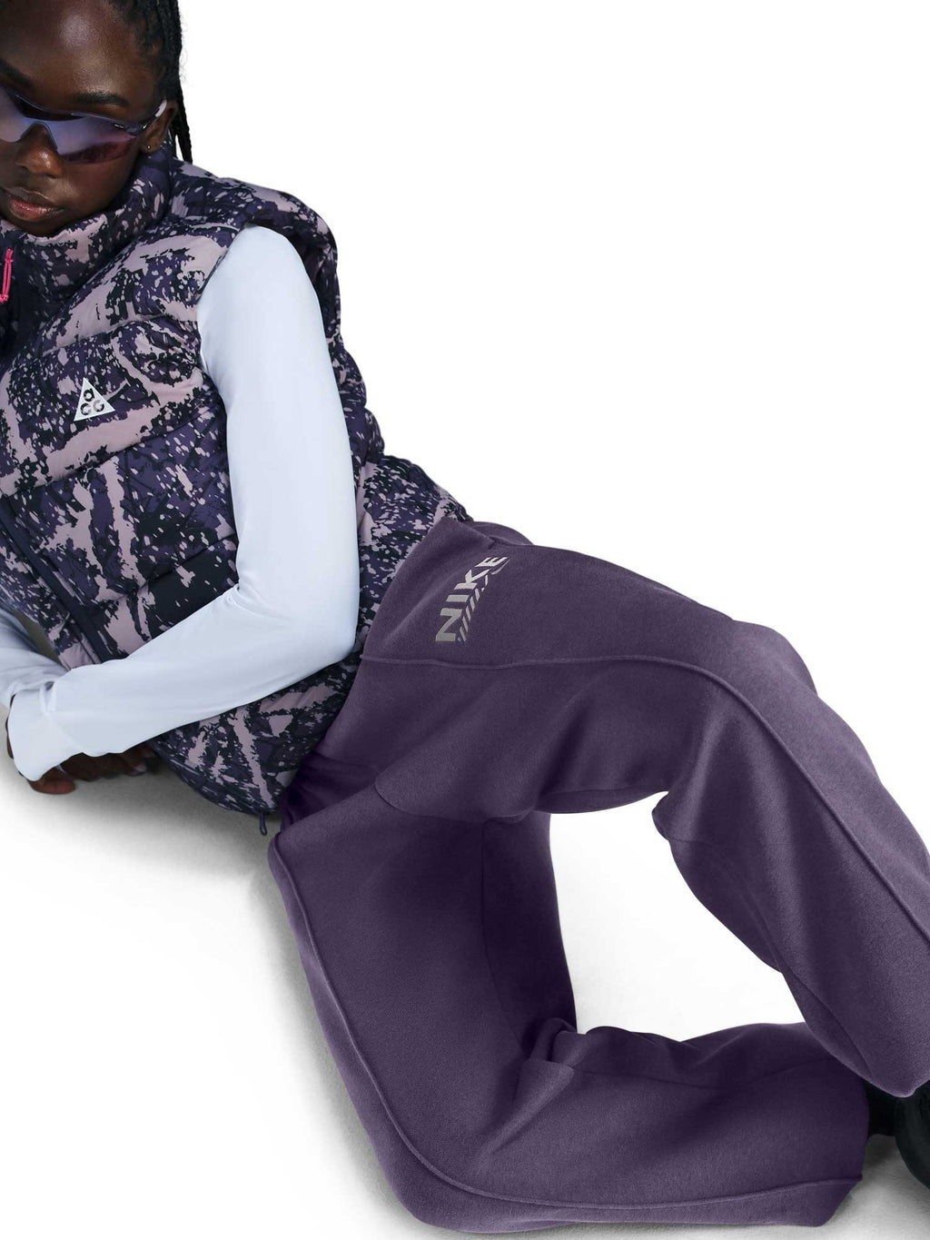NIKE Спортно долнище W NSW FLC PANT GLS