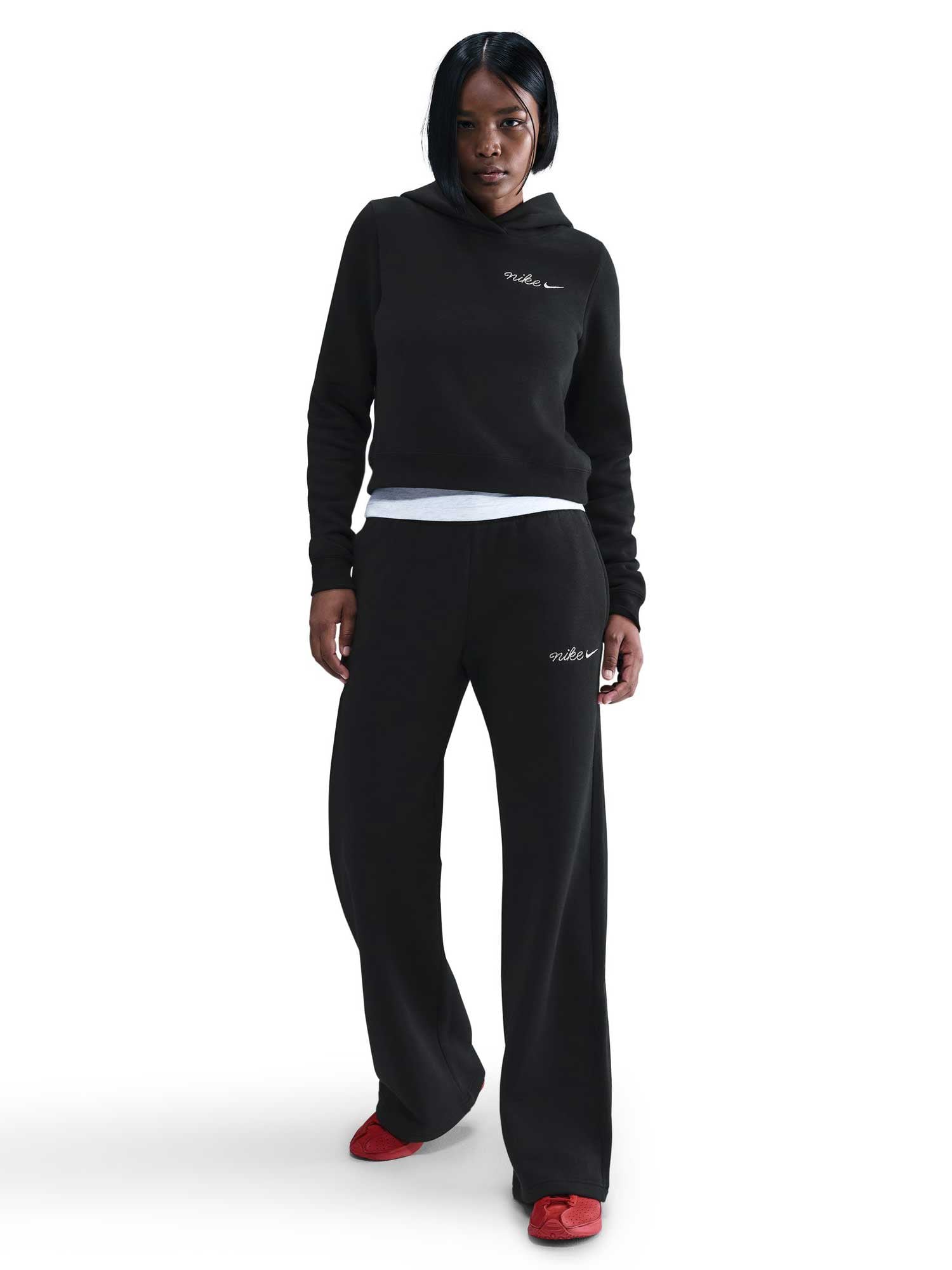 NIKE Суитшърт W NSW PHNX FLC SHRUNKEN HOODIE