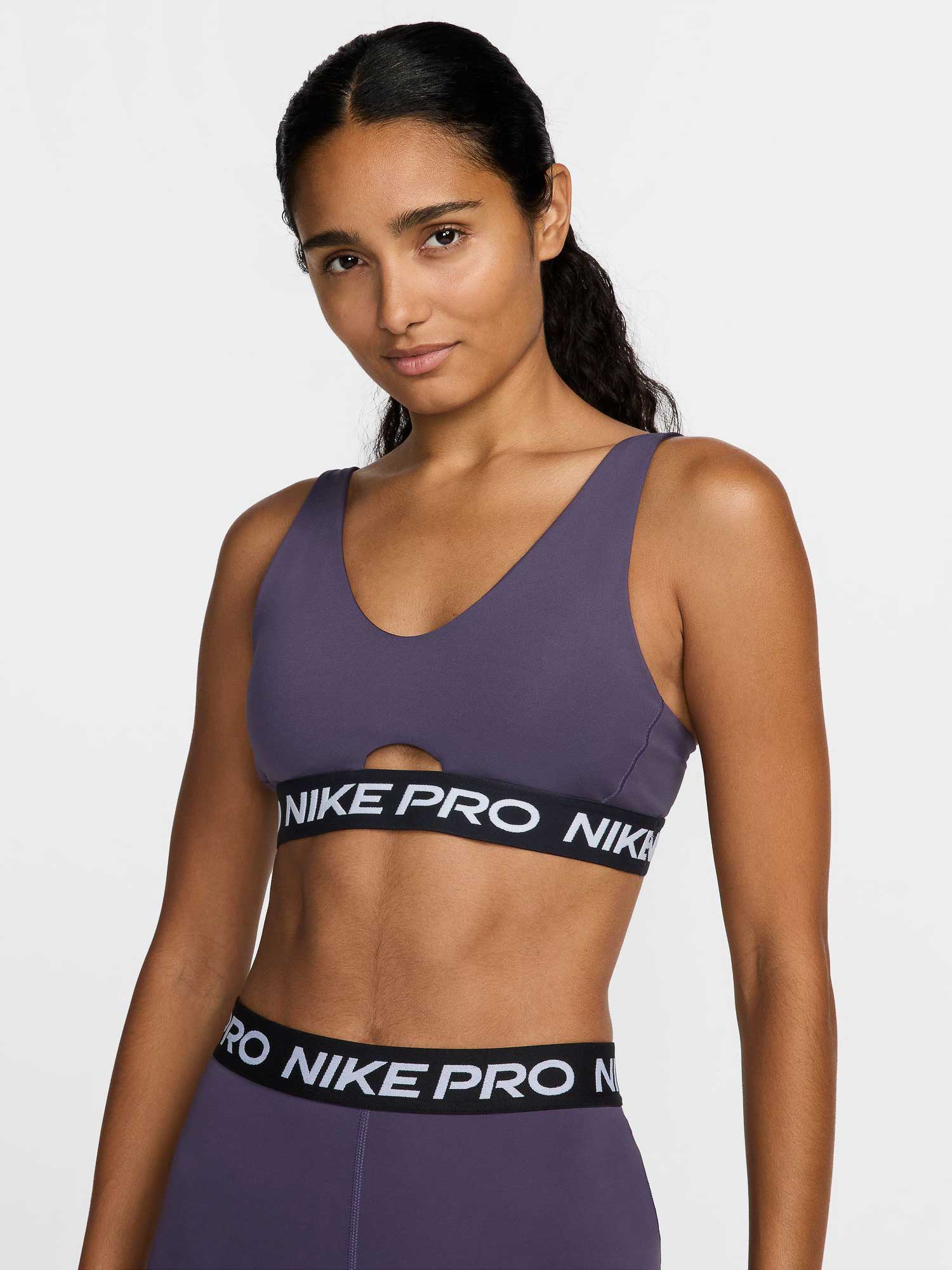 NIKE Спортен сутиен W NP INDY PLUNGE BRA SW