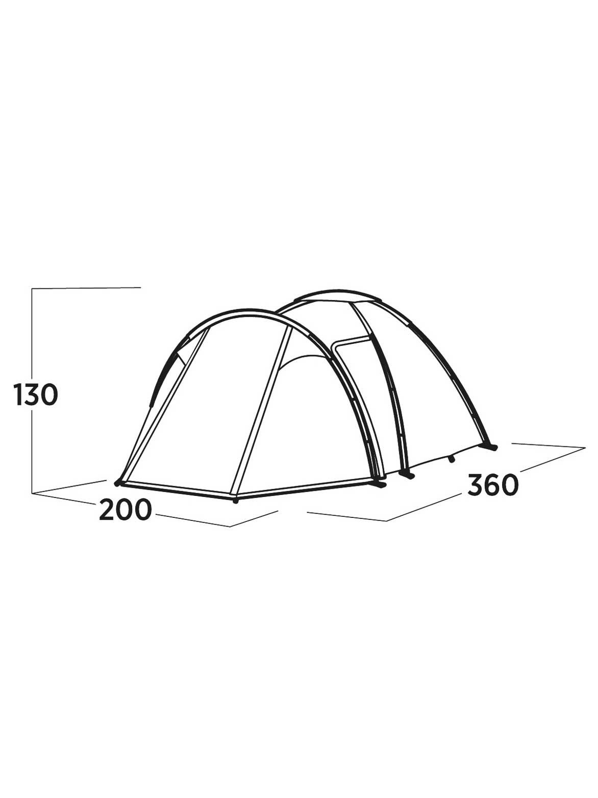 EASY CAMP Триместна палатка Lomsdal 3
