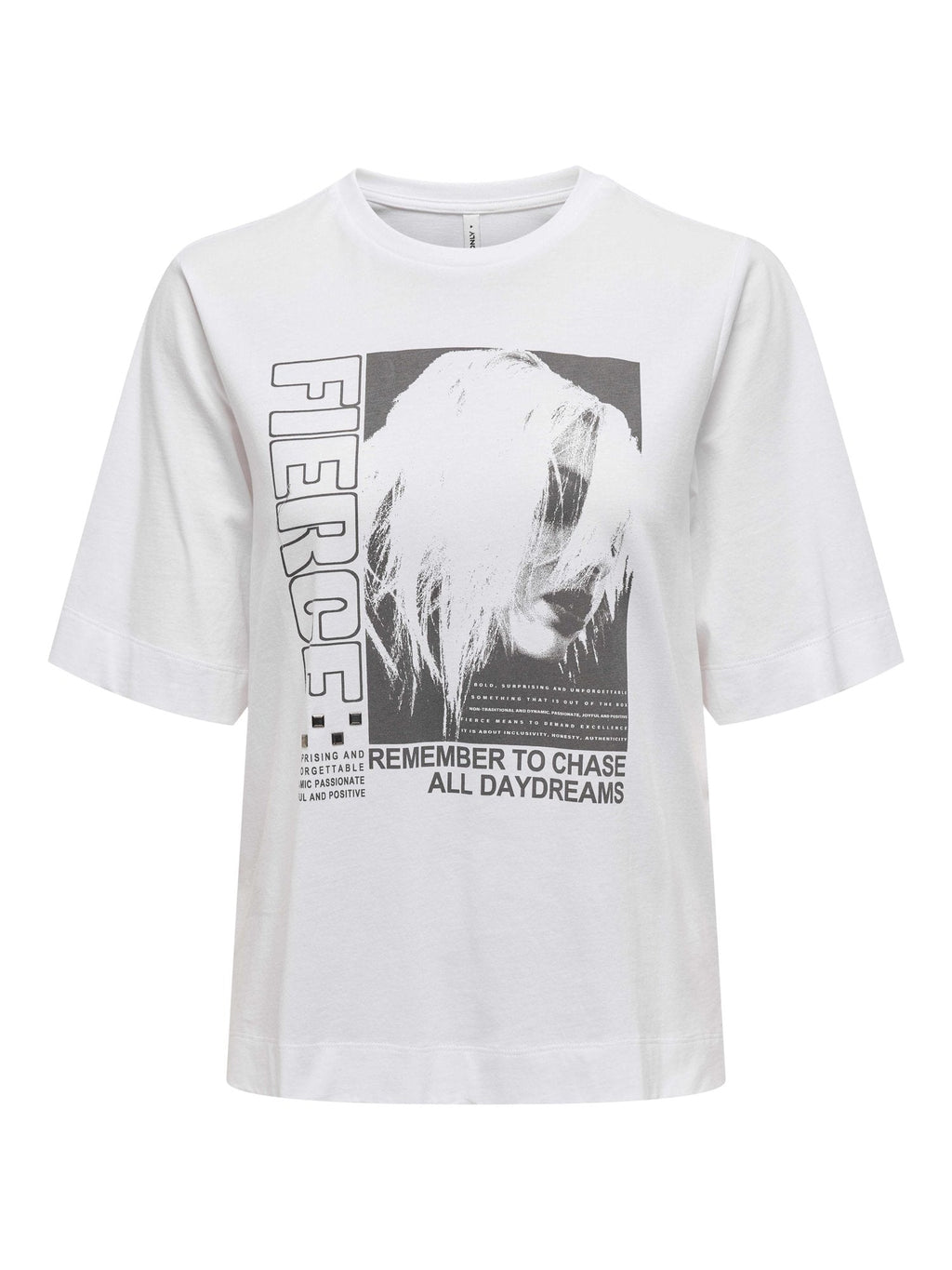 ONLY Тениска ONLELLA S/S STUDS TOP BOX JRS