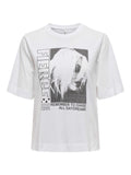 ONLY Тениска ONLELLA S/S STUDS TOP BOX JRS