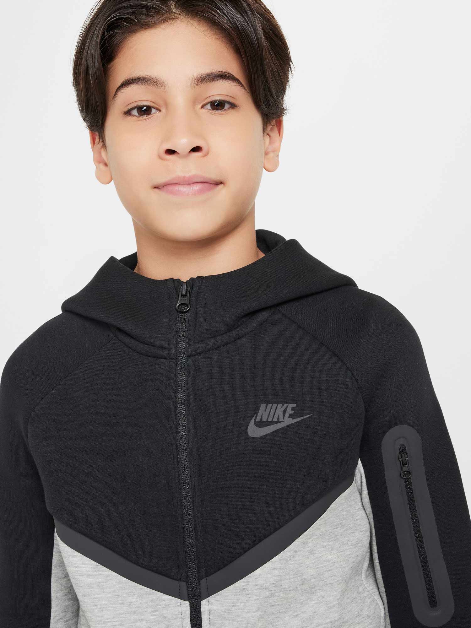 NIKE Суитшърт B NSW TCH FLC FZ - PD