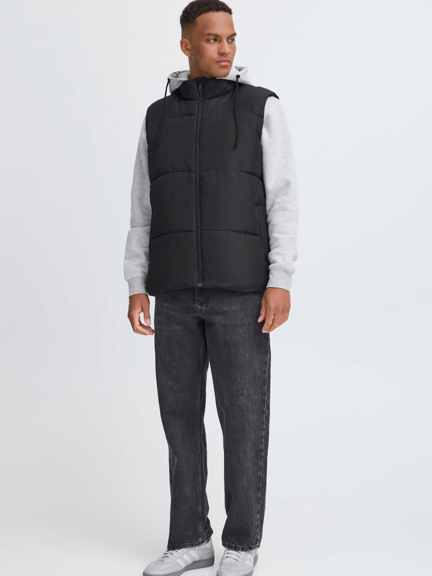BLEND Елек BHELWIN vest w. jersey hood