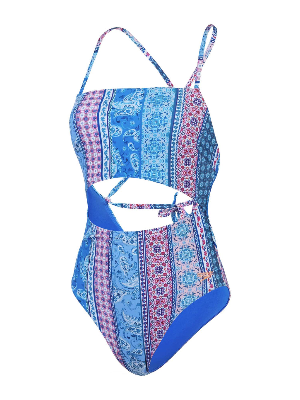 SPEEDO Цял бански WOMENS PRINTED CUT OUT