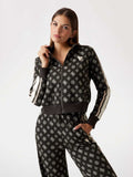 GUESS Спортно горнище PEONY TAPED FULLZIP