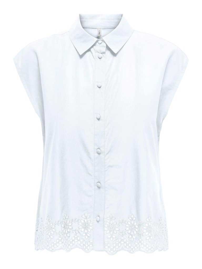 ONLY Риза ONLLOU LIFE EMB S/S SHIRT PTM