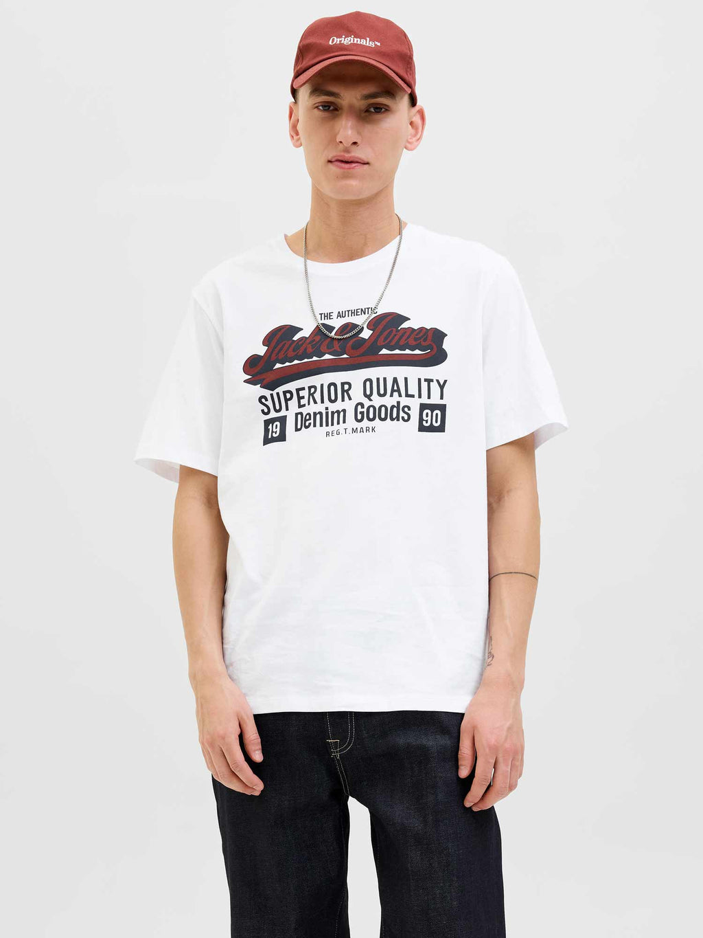 JACK & JONES Тениска JJELOGO TEE SS O-NECK 2 COL AW25 SN