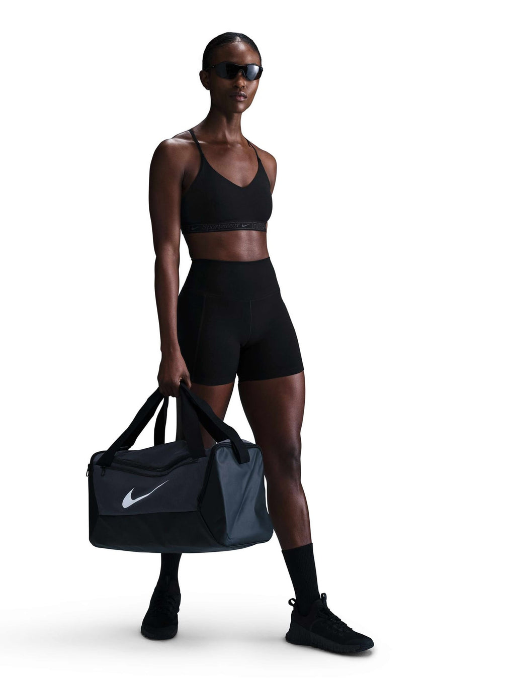 NIKE Спортен сутиен W NK DF INDY BRA GLS