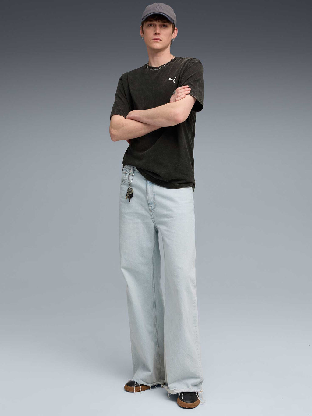 PUMA Тениска ESS ELEVATED Relaxed Wash Tee