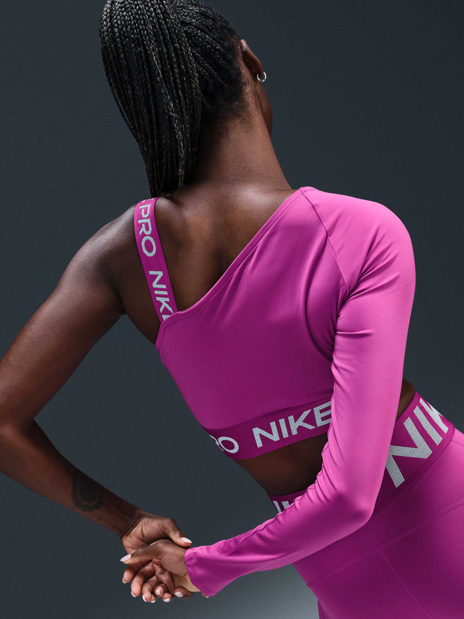 NIKE Потник W NP DF SHINE CROP TOP